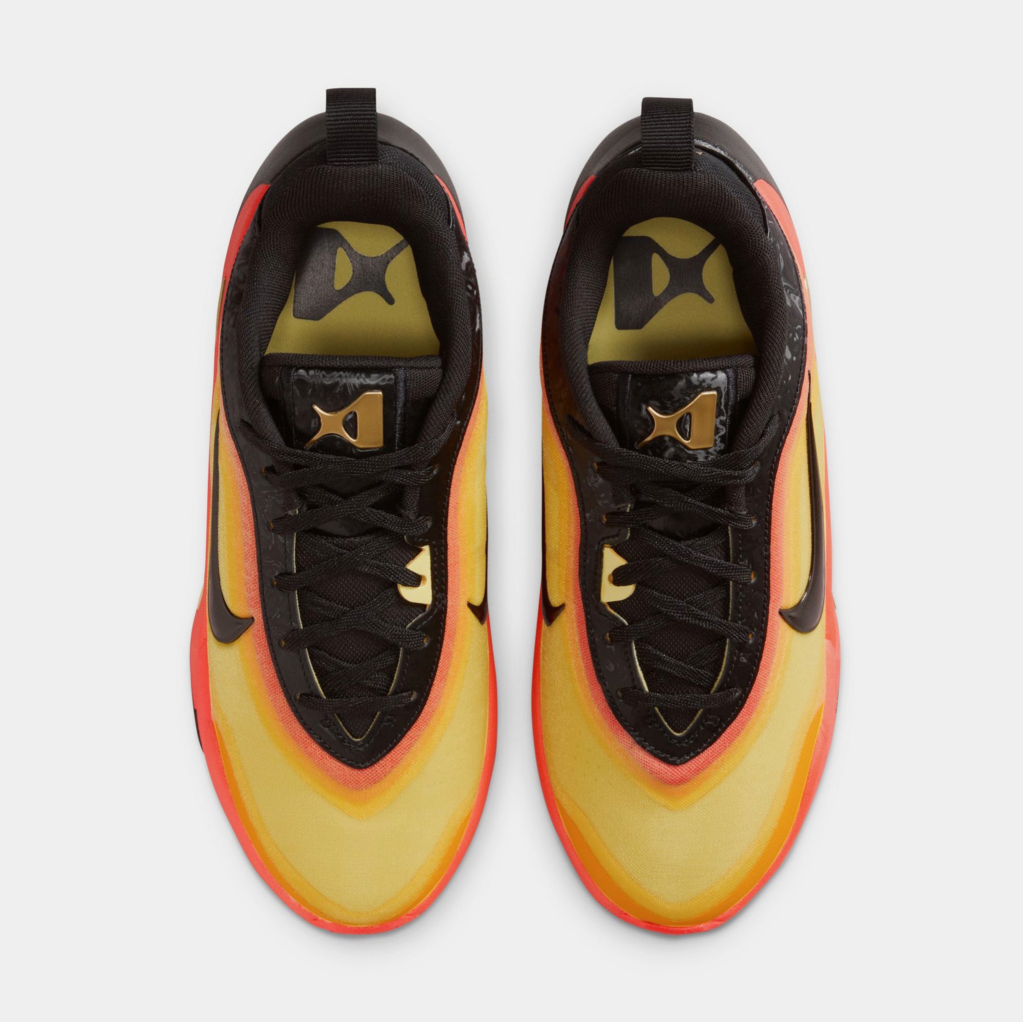 RARE-Nike Overplay IV Black Suede Basketball Sneakers with Red and Yellow Accent Nike LeBron NXXT Genisus Basketball Shoe | Hibbett main image 2