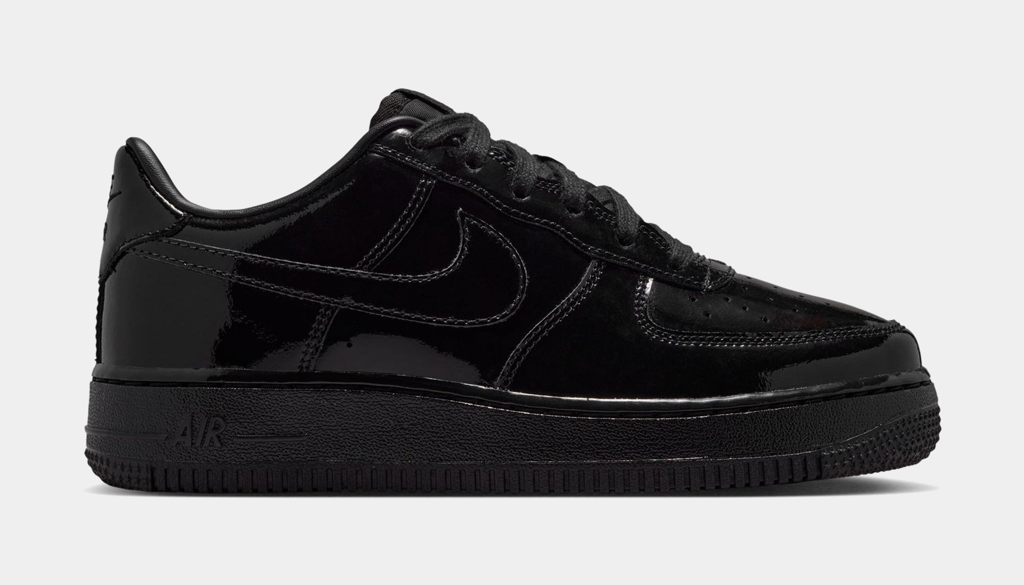 Nike Air Force 1 Low Patent Leather Grade School Lifestyle Shoes 