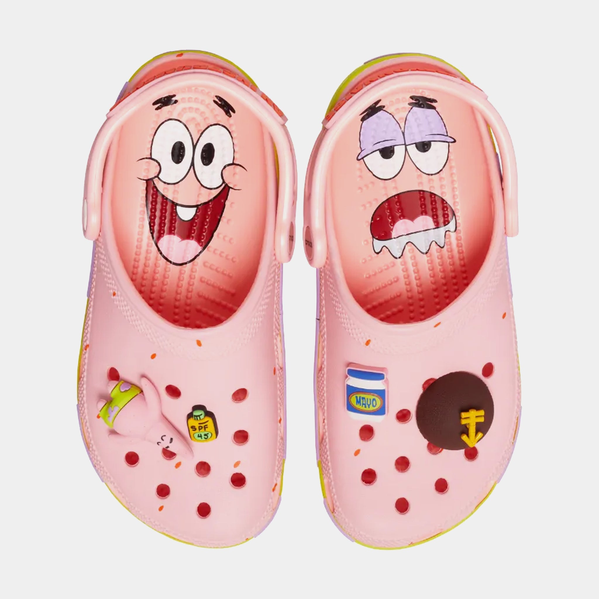 Crocs Patrick Star Classic Clog Mens Sandals Pink Green 209479-737