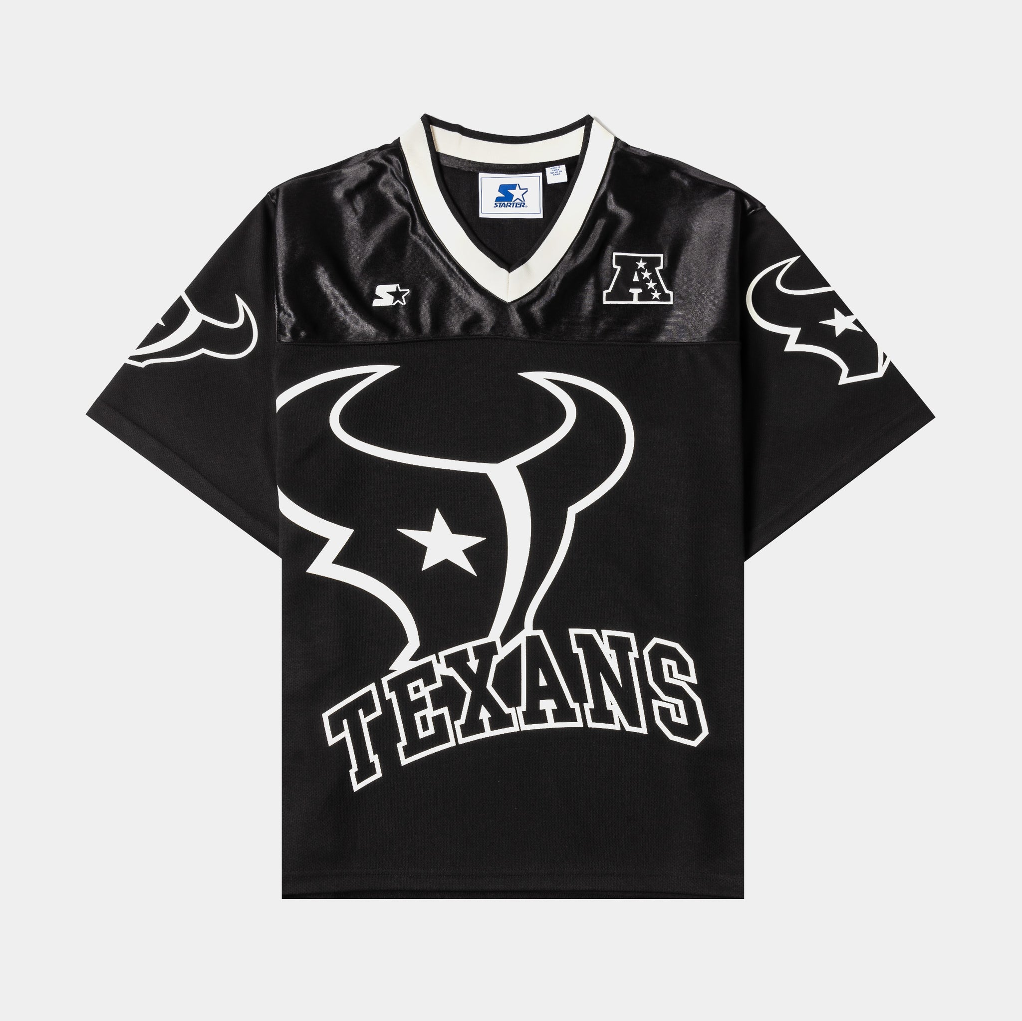 houston texans fan gear GIII/STARTER NFL Houston Texans Mens Jersey (Black/Cream)