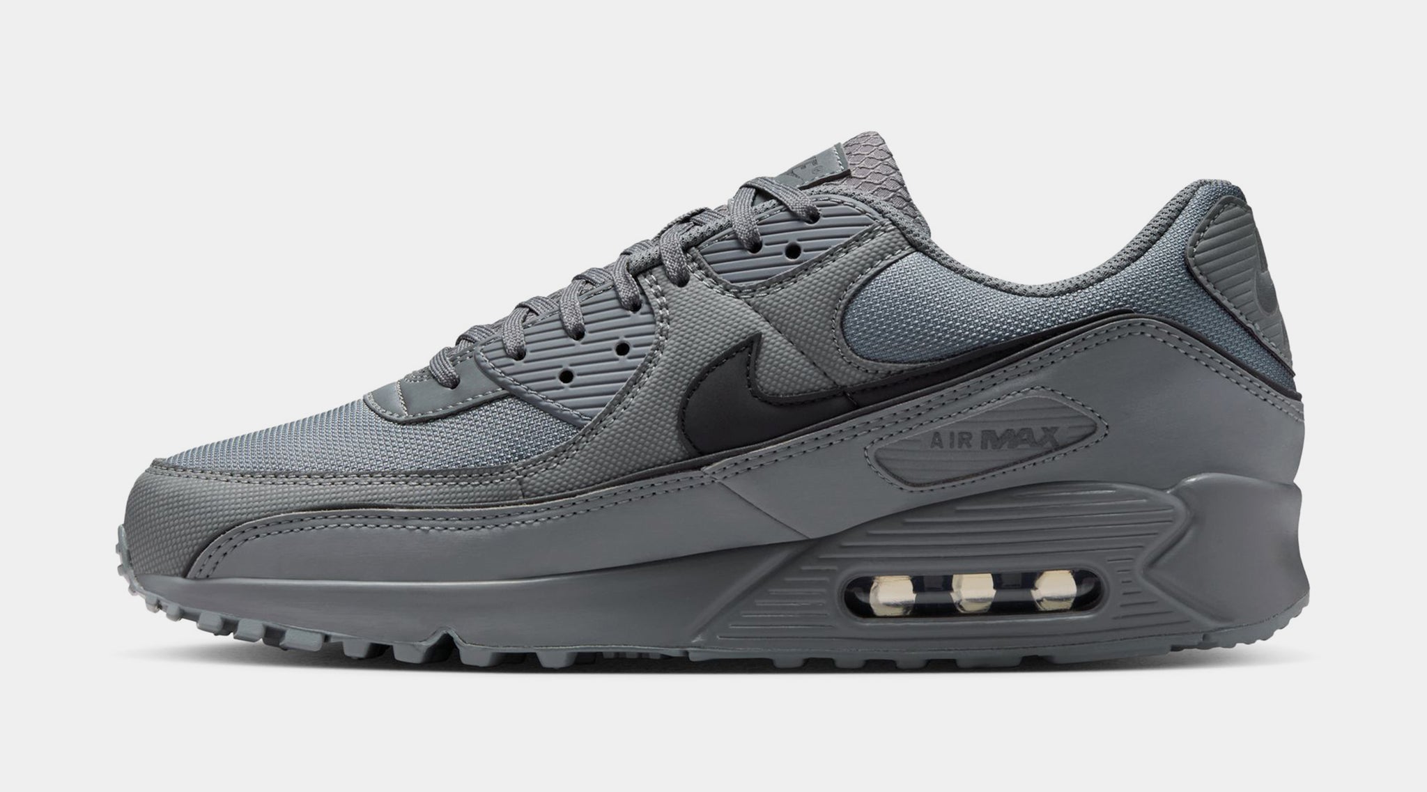 Nike Air Max 90 Premium Mens Running Shoes Smoke Grey Black HV4517 