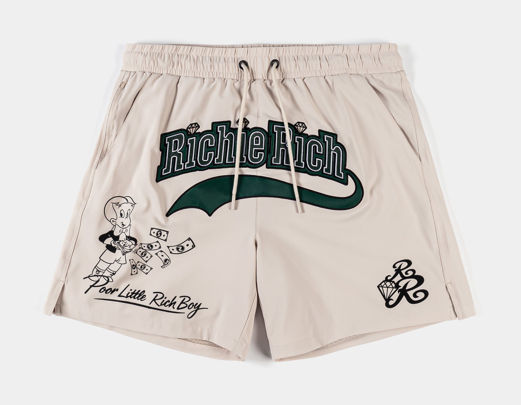 Shoe Palace SP x Richie Rich Hybrid Mens Shorts Cream Green