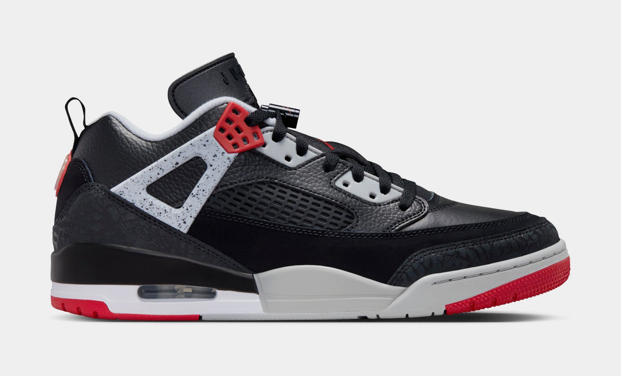 Jordan Spizike Low Mens Basketball Shoes Black Gym Red Wolf Grey