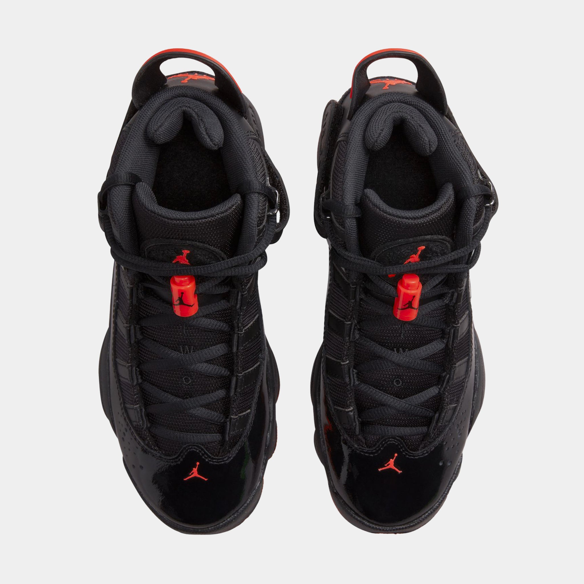 Jordan Air Jordan 6 Rings Grade School Basketball Shoes Black Infrared ...