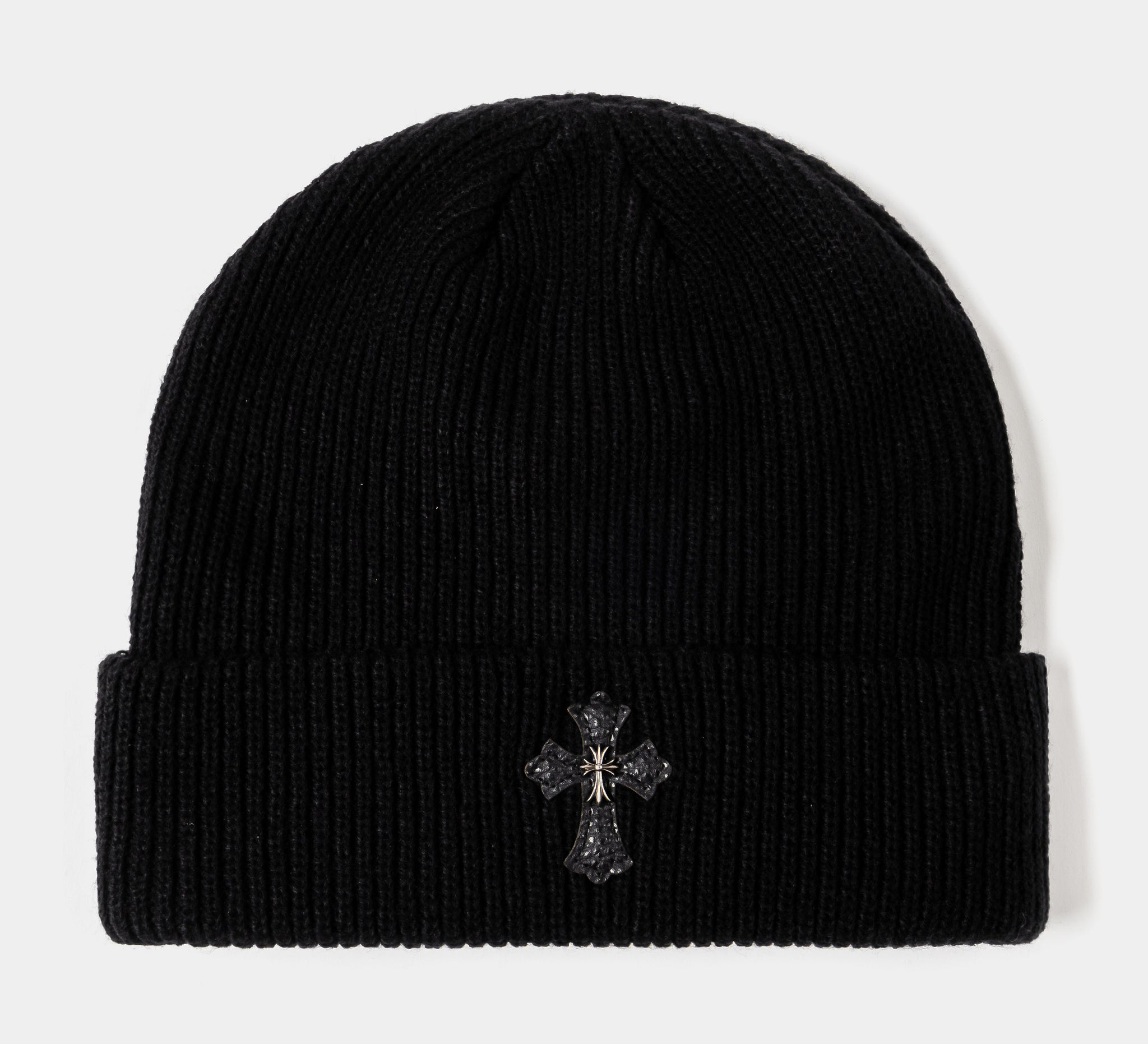 CTHDRL Double Cross Beanie Mens Hat Black Black CTHDRLBN404 – Shoe