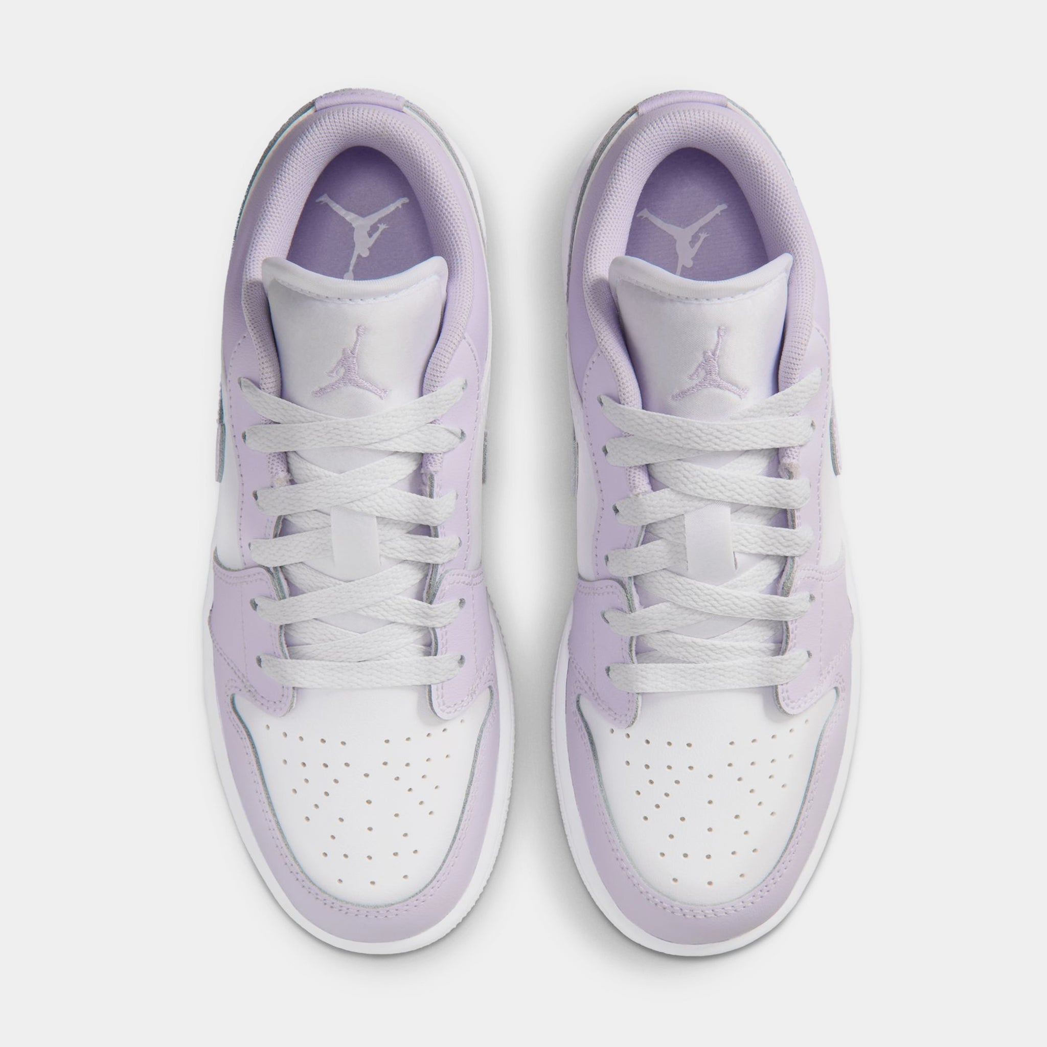 Jordan Air Jordan 1 Low Grade School Lifestyle Shoes Barely Grape