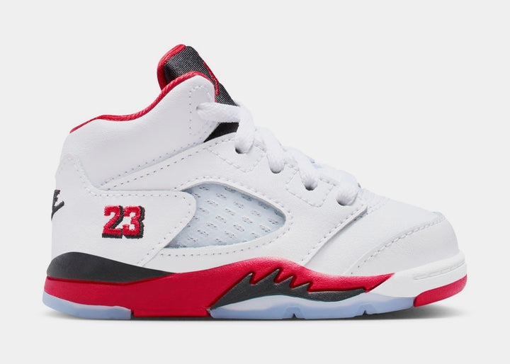 Jordan Air Jordan 5 Retro Fire Red Preschool Lifestyle Shoes White