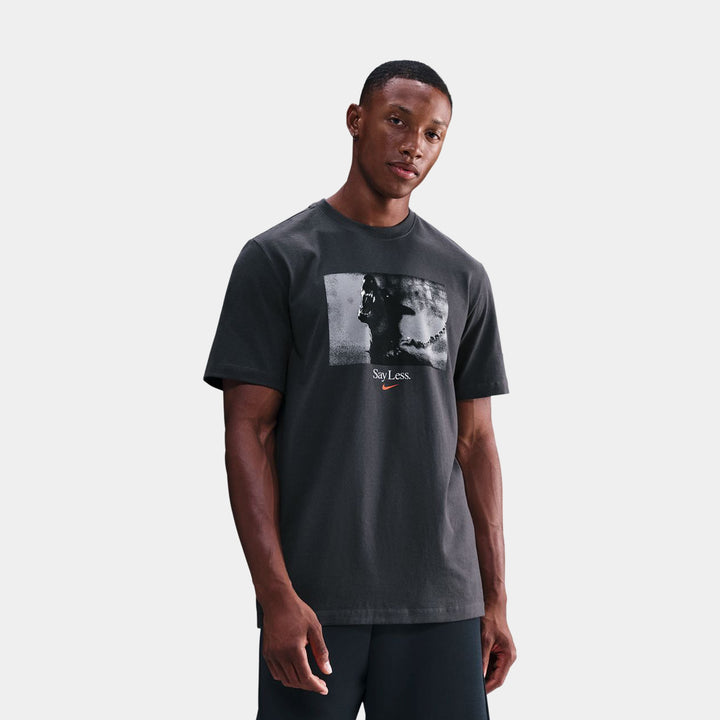 Jordan Sport Dri Fit Mens Short Sleeve Shirt Black Purple