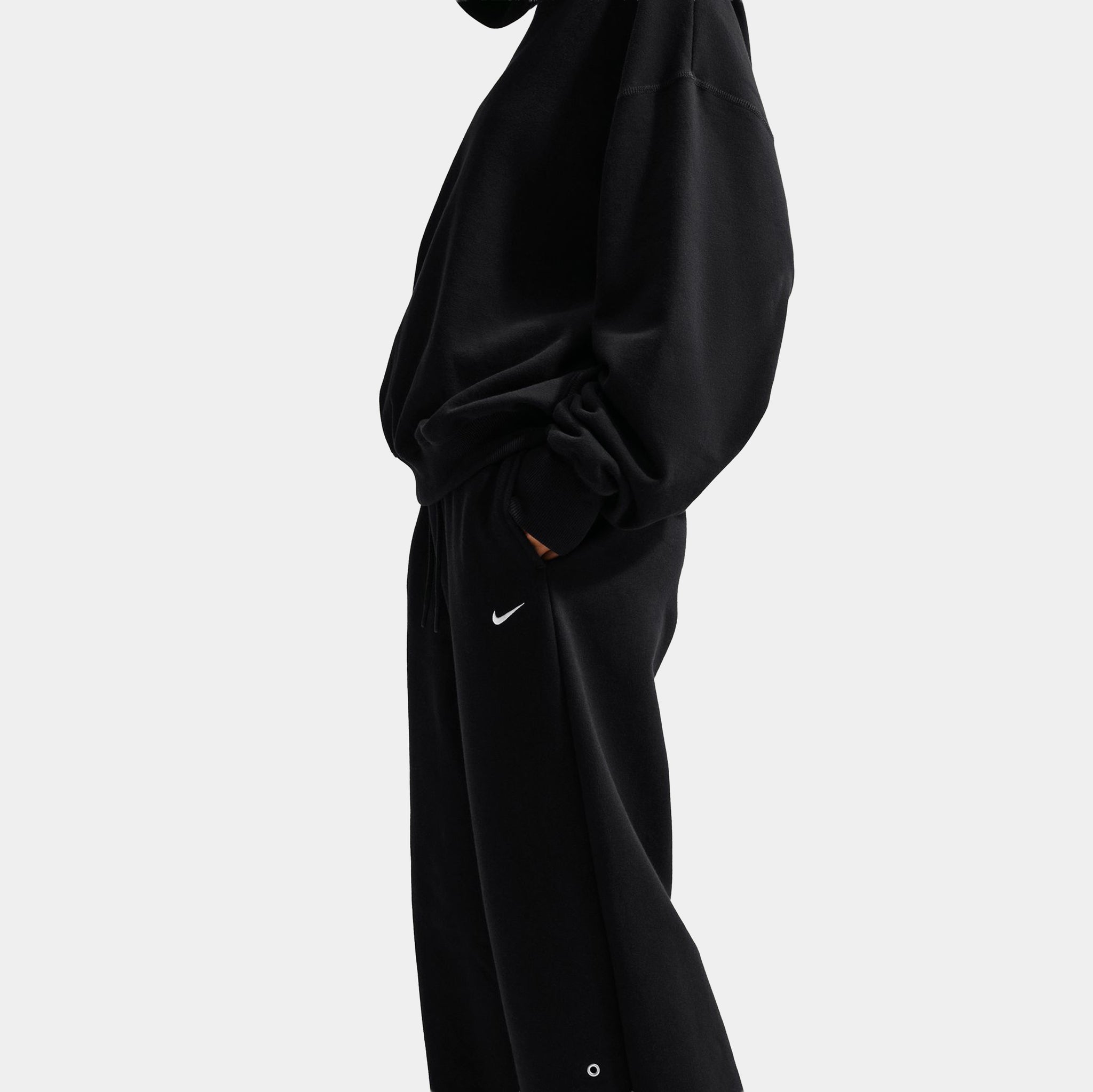 Nike Studio Fleece Medium Weight Mid Rise Wide Leg Womens