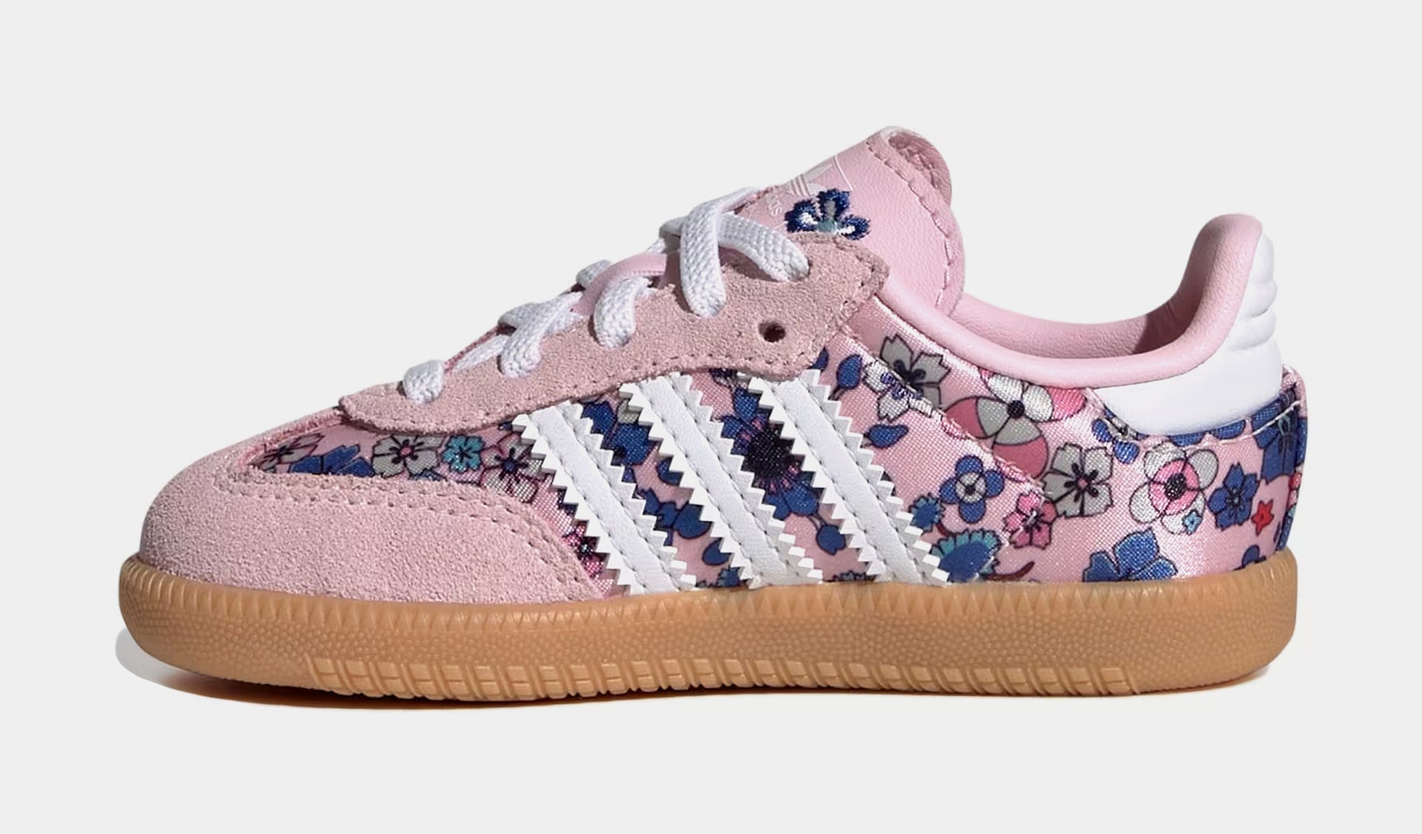 adidas Originals Samba OG Liberty London Clear Pink/White Toddler Girls' Shoes, Size: 8 adidas Originals Samba OG Liberty London Clear Pink/White Toddler Girls' Shoes, Size: 8