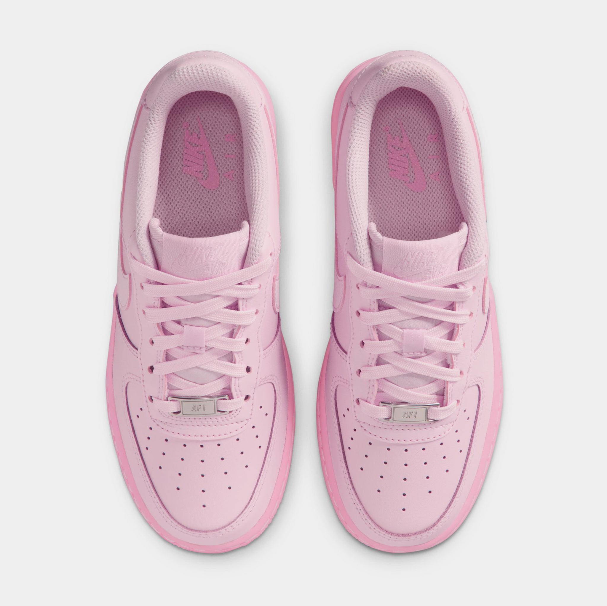 Nike Air Force 1 Grade School Lifestyle Shoes Pink Foam Pink Foam
