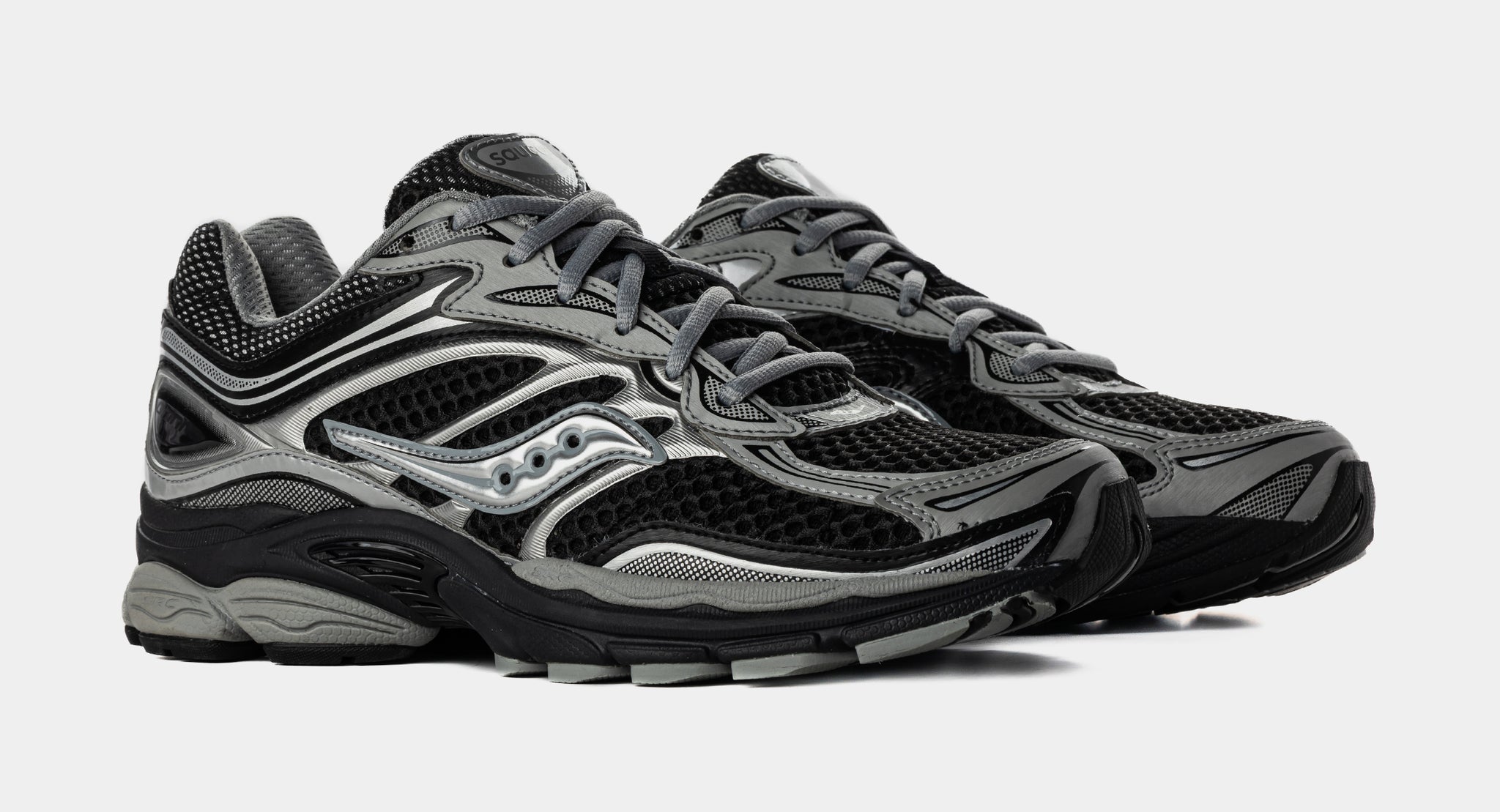 Saucony ProGrid Omni 9 Men\'s Black and Silver S70739-13 Running Shoes Size 12 Saucony ProGrid Omni 9 Mens Running Shoes Black Silver  main image 2