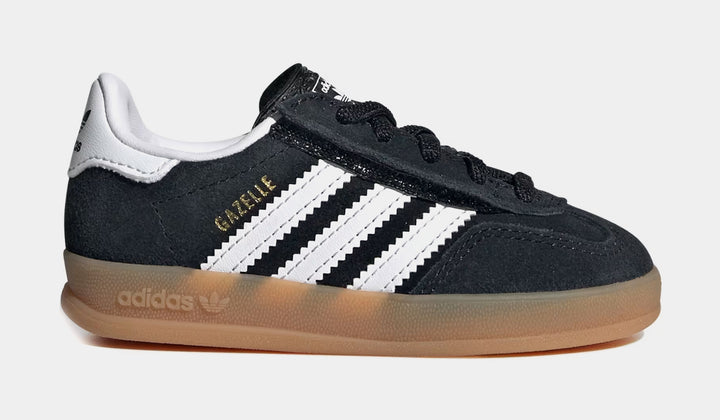 adidas Gazelle Indoor Preschool Lifestyle Shoes Black Cloud White Gum  IH9135 – Shoe Palace