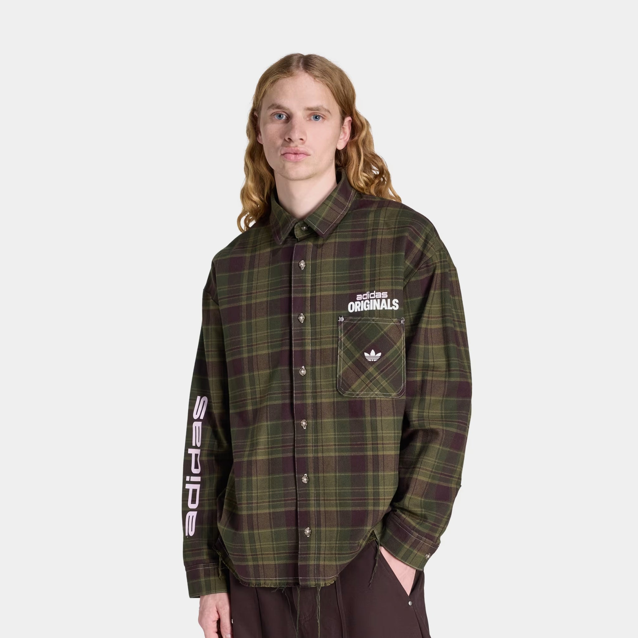 adidas ORIGINALS FLANNEL LONG SLEEVE WORK SHIRT Green Cotton M - Shirts adidas ORIGINALS FLANNEL LONG SLEEVE WORK SHIRT Green Cotton M - Shirts