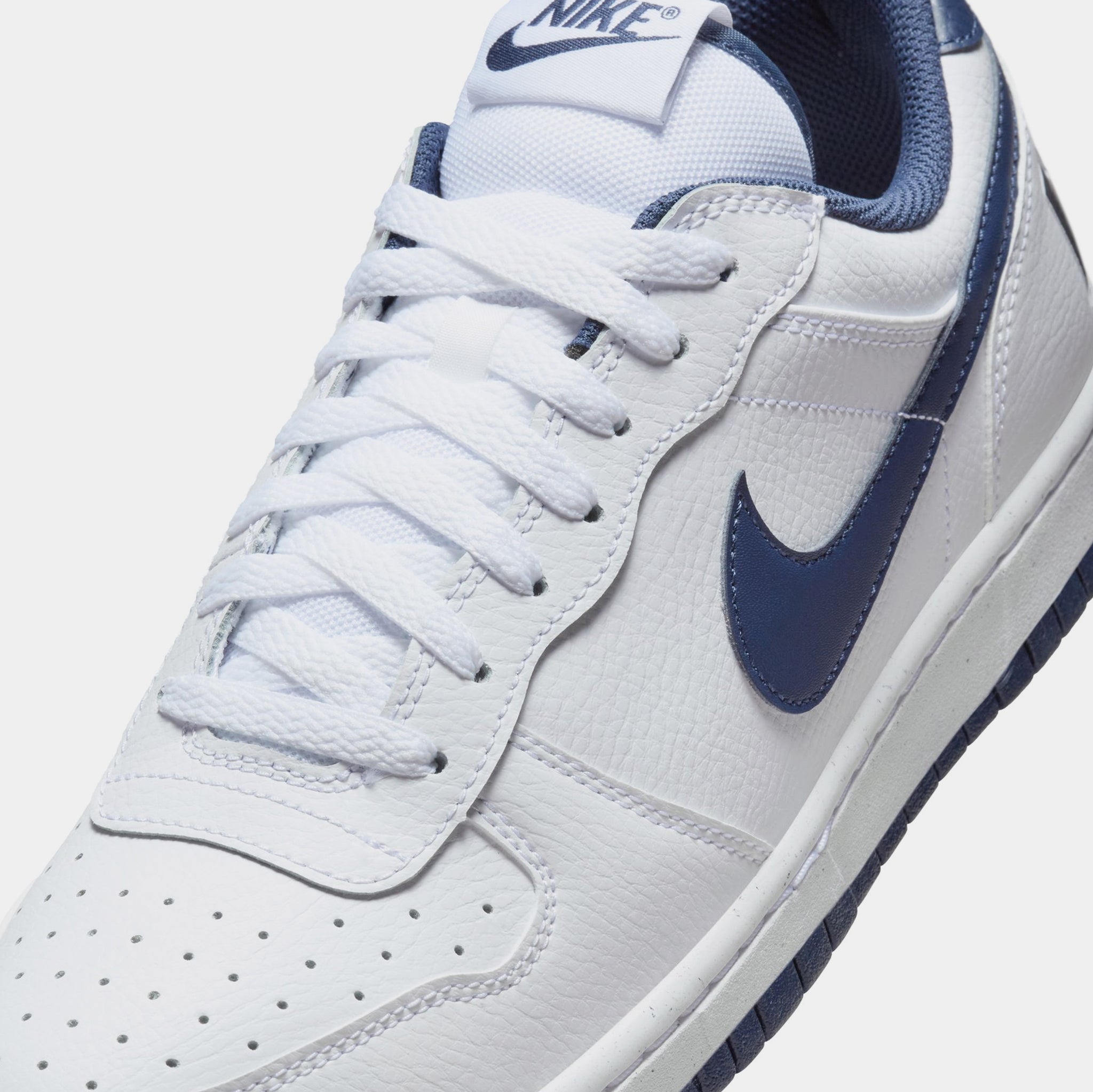 Nike Big Low Midnight Navy Mens Lifestyle Shoes White Midnight
