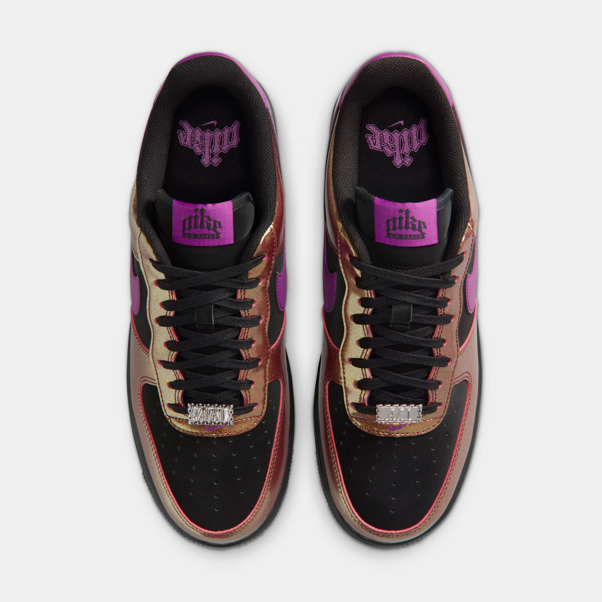 Nike Air Force 1 '07 LV8 Mens Lifestyle Shoes Black Bold Berry