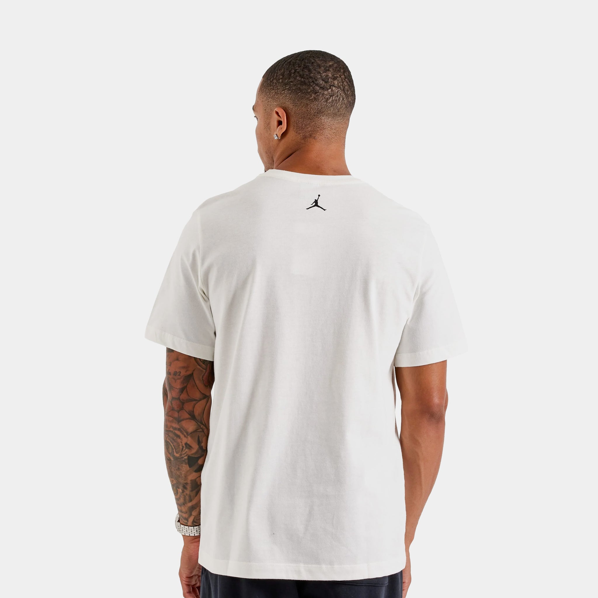 Jordan Air Jordan 23 Graphic Mens Short Sleeve Shirt Beige Red