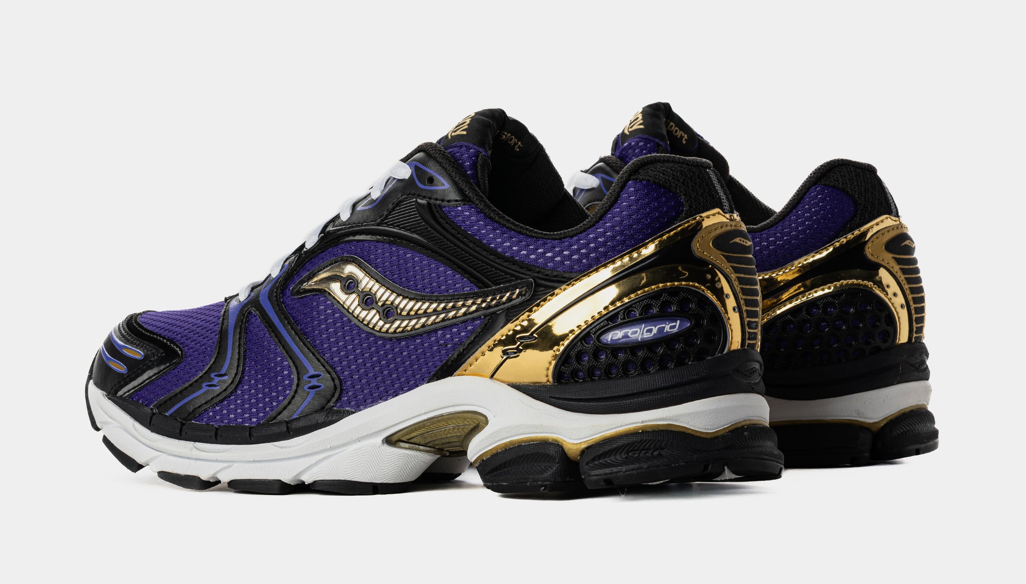 Saucony ProGrid Triumph 4 CS Mens Running Shoes Purple Gold  display picture 1