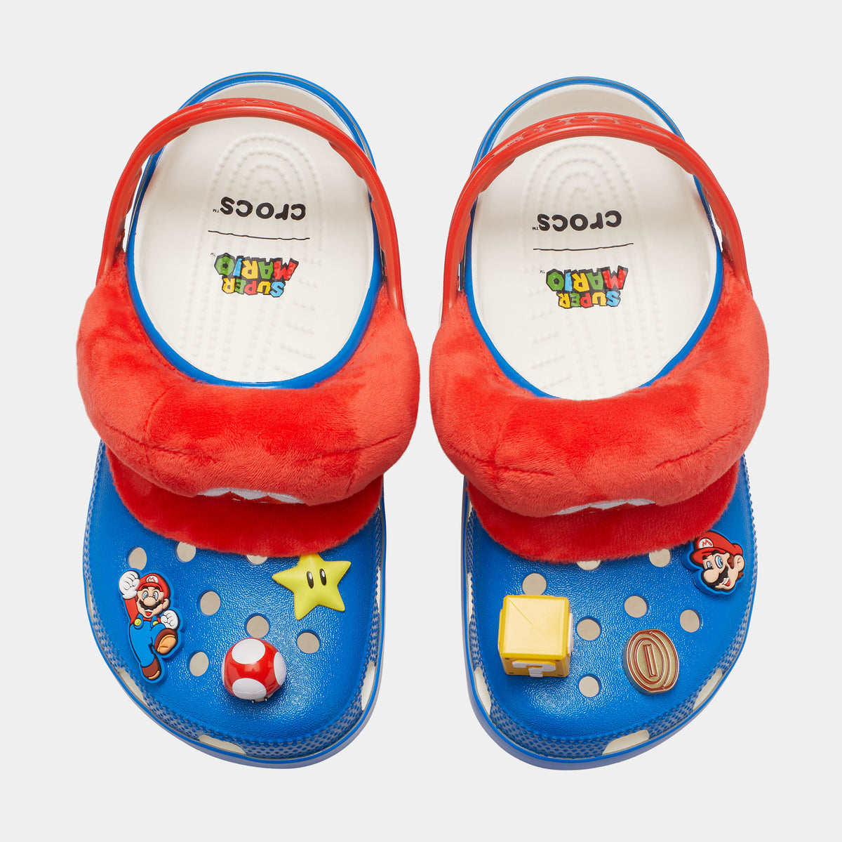 Crocs I Am Mario Classic Clog Mens Sandals Blue Red Free Shipping ...