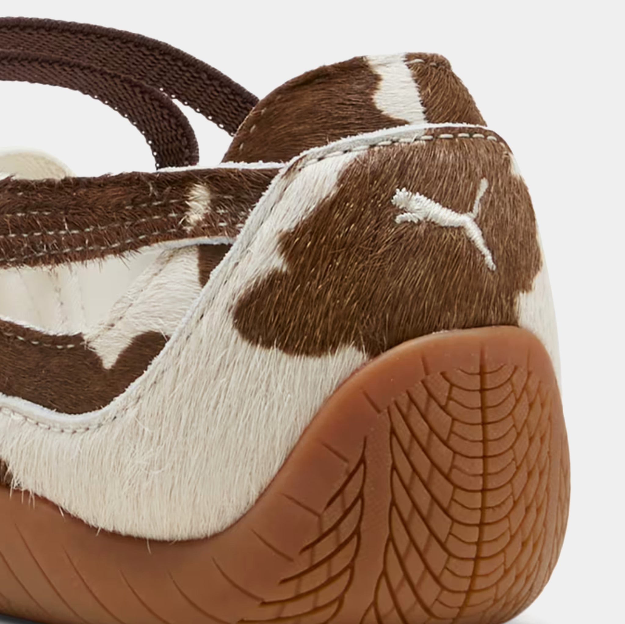 PUMA Speedcat Ballet Cow Print Womens Lifestyle Shoes Chocolate