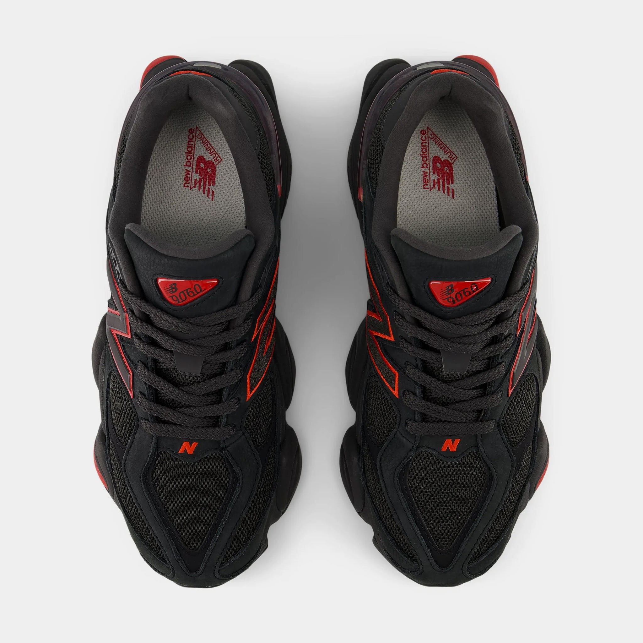 New Balance 9060 Mens Running Shoes Black Red U9060JR – Shoe Palace