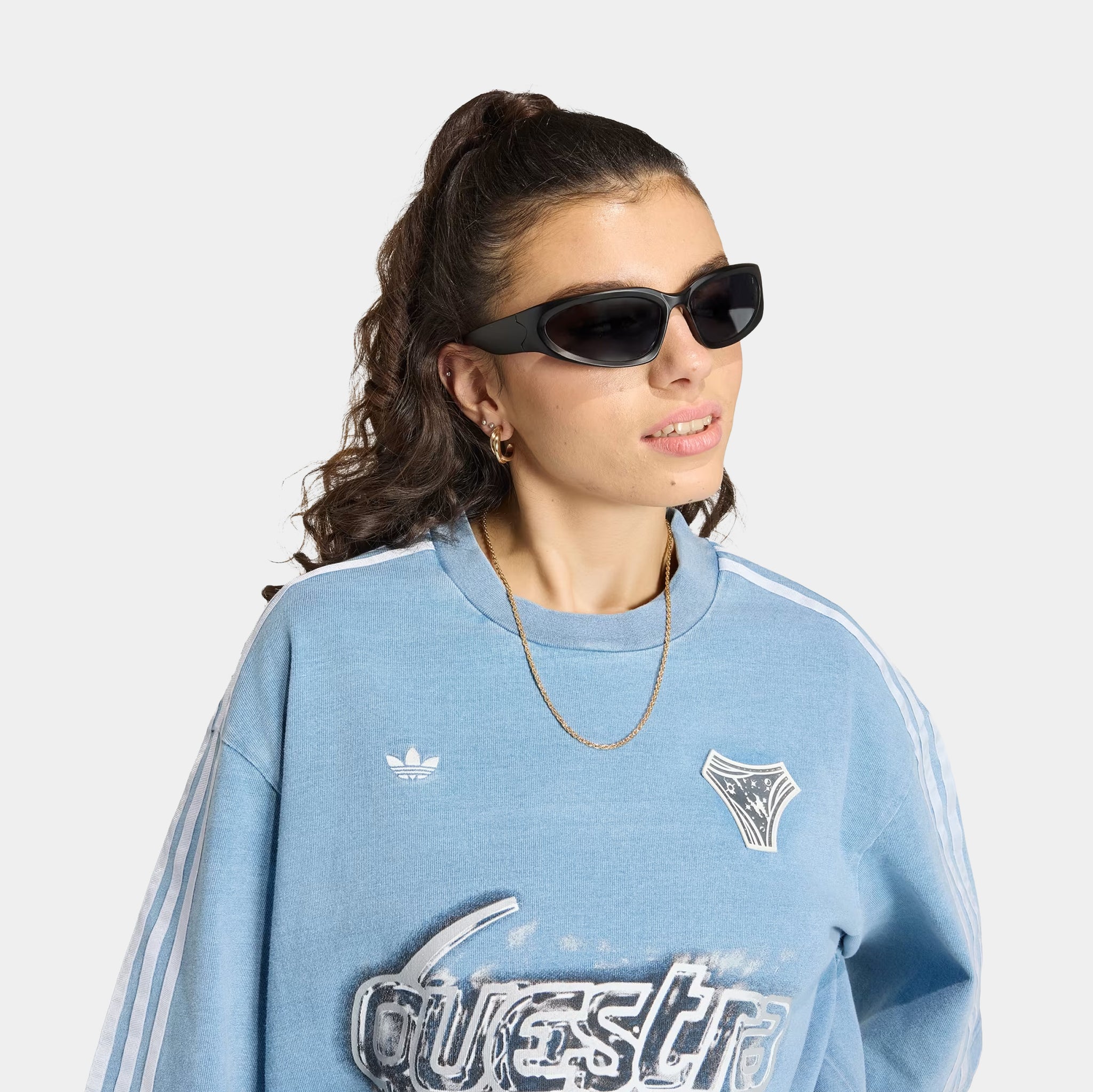 adidas Adilenium Season 5 Oversized Denim Womens Short Sleeve
