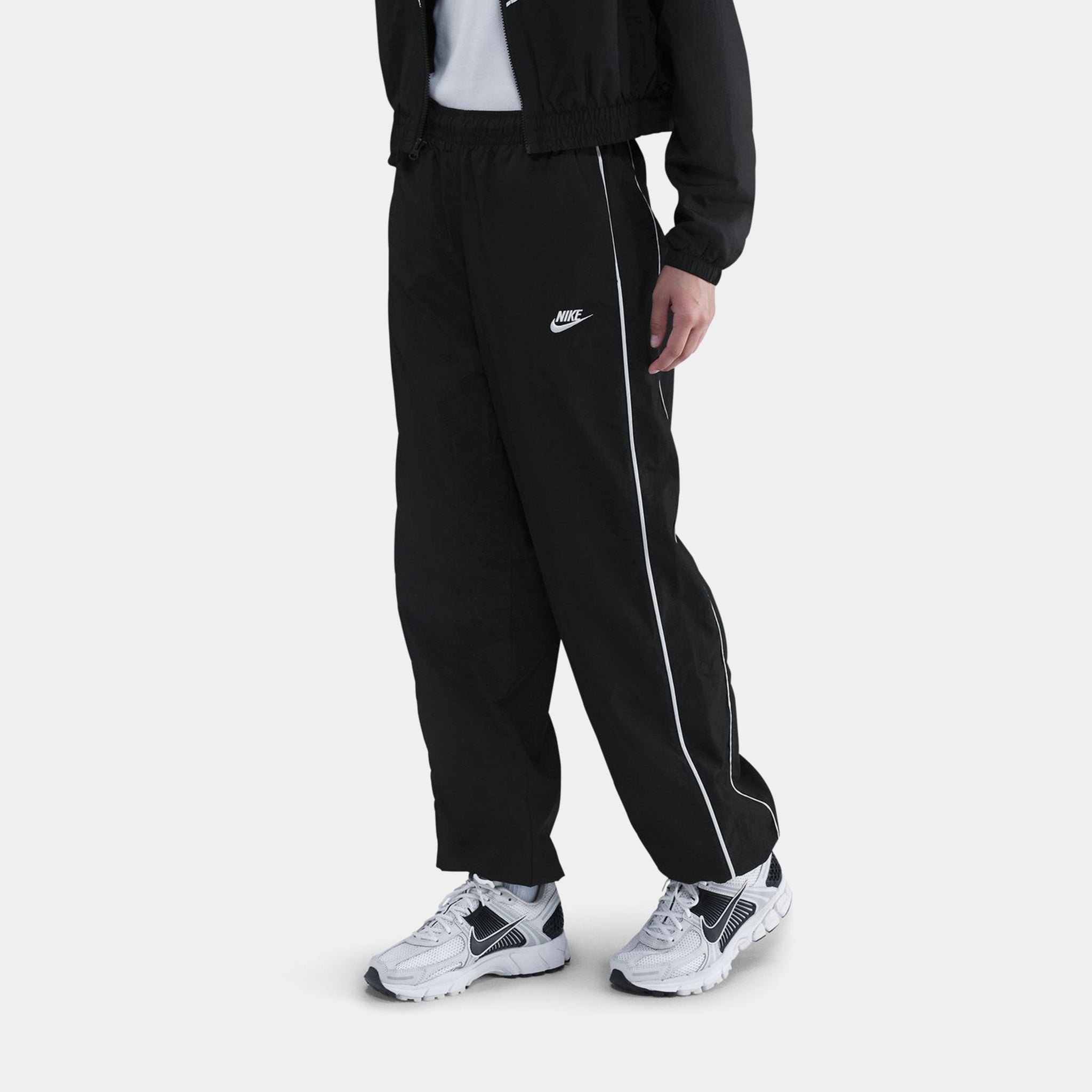 Nike NSW Windrunner Woven Womens Pants Black Sail Sail IM8031-010 