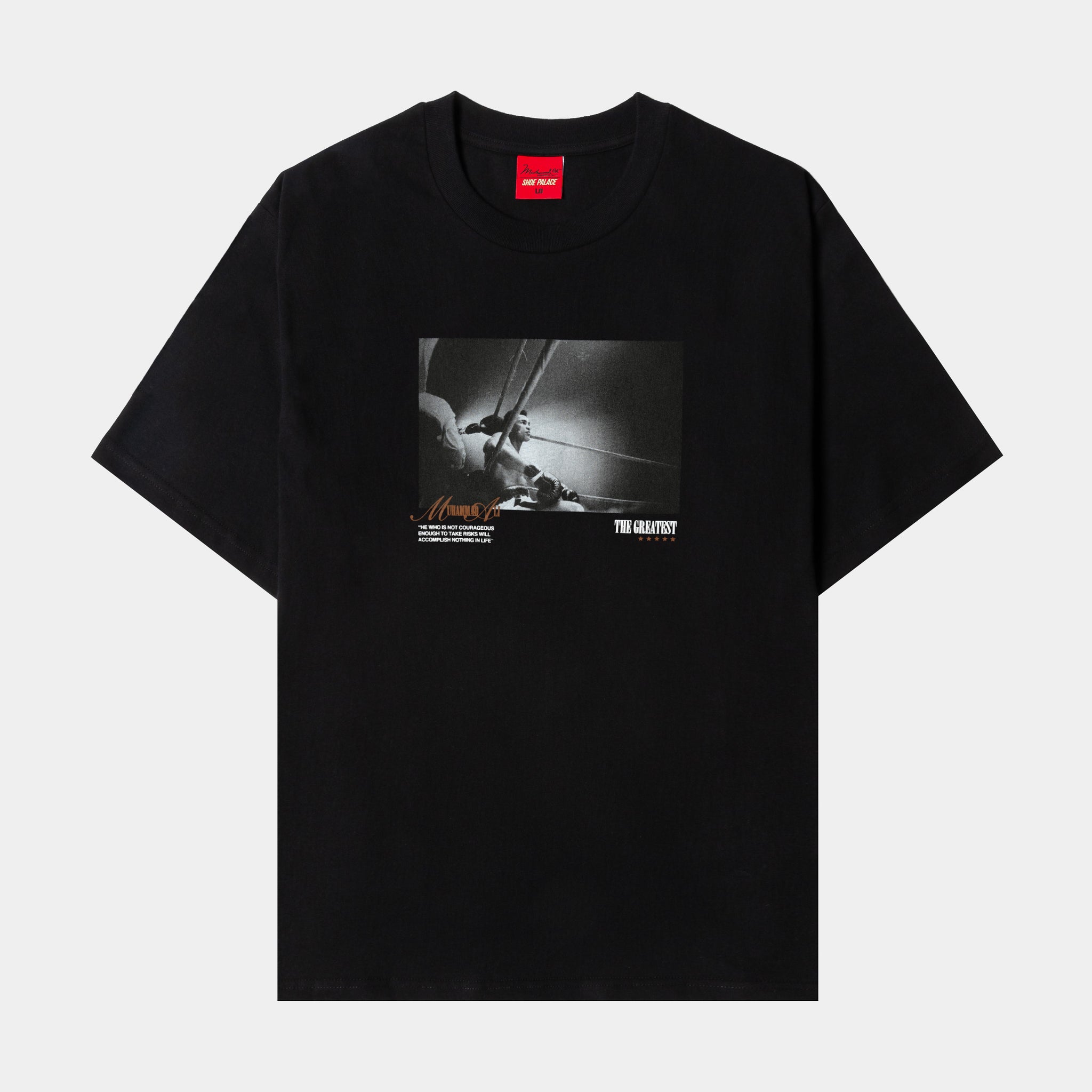 Shoe Palace SP x Muhammad Ali Ring Mens Short Sleeve Shirt Black