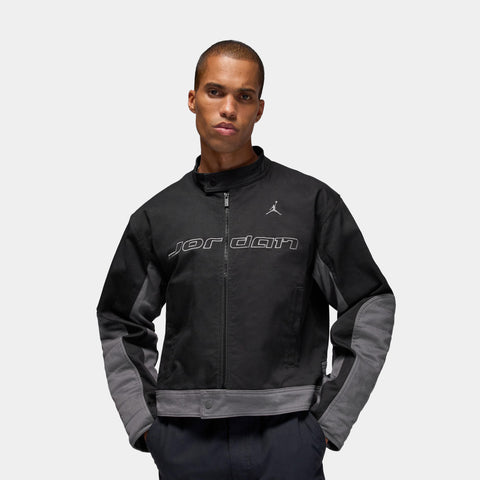 Jordan Brooklyn Motorsport Mens Jacket Black Iron Grey Iron Grey