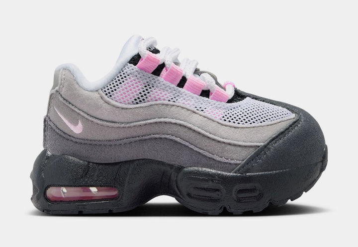 Nike Air max 95 Big Bubble Pink Foam Preschool Running Shoes Black