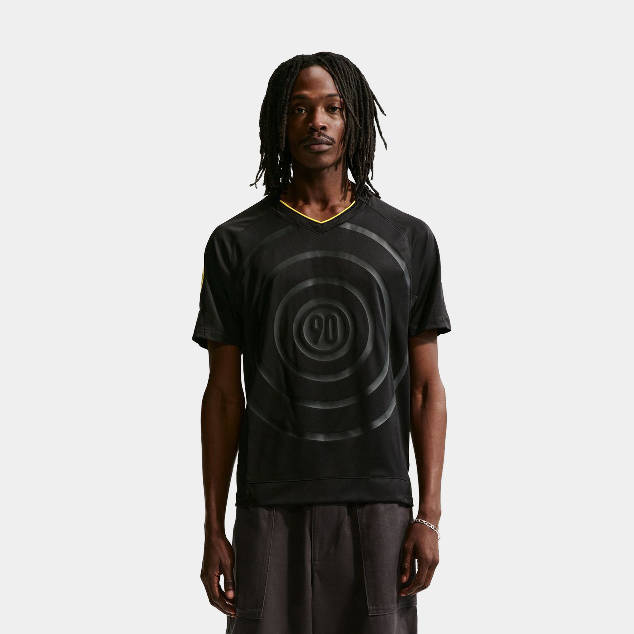 90s ナイキ ビッグサイズサッカーシャツ ゲームシャツ 雷 サンダー風デザイン Nike Mad 90 Pack Laser 90 Mens Jersey Black Lightning IU4688-010
