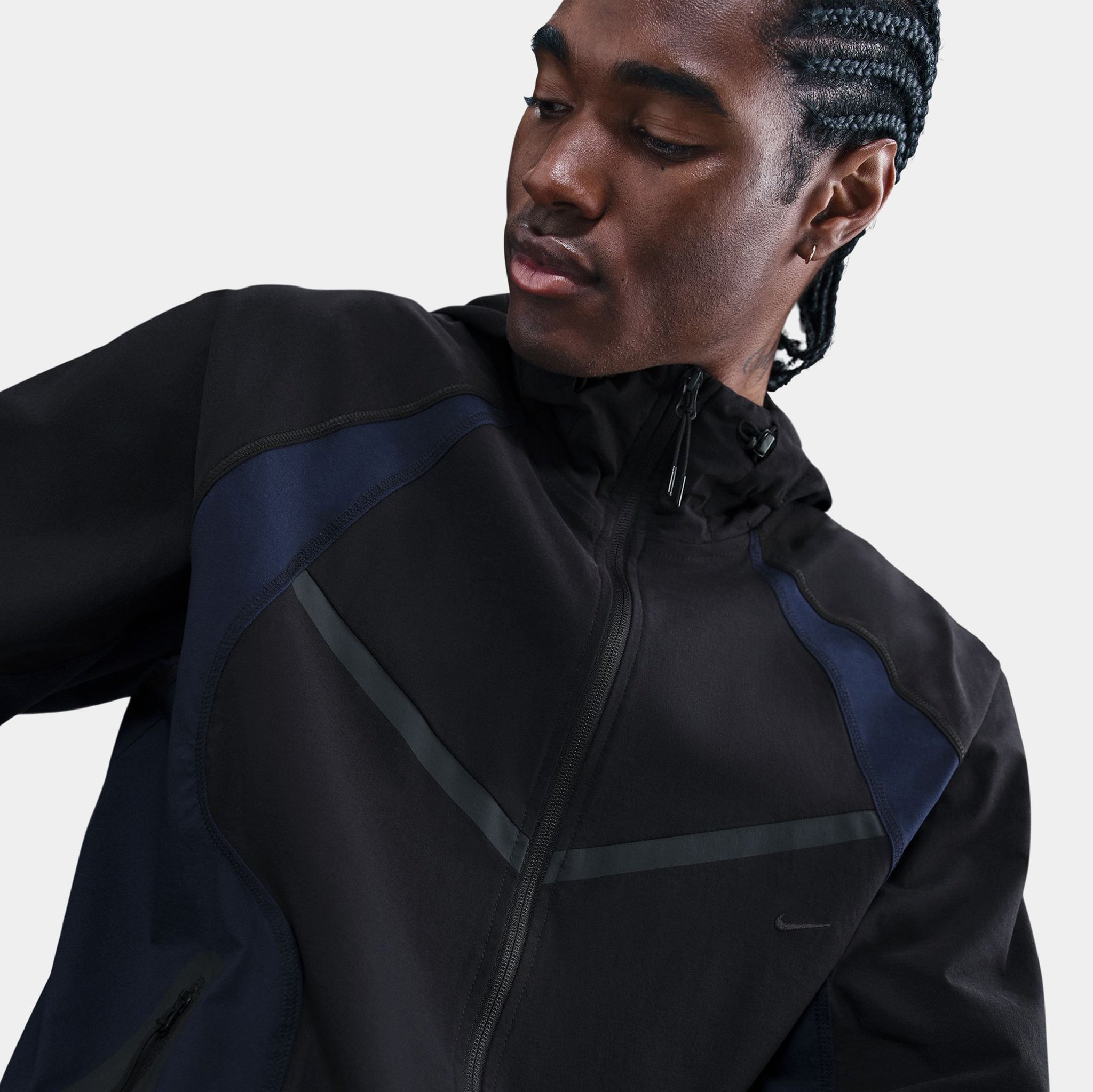 Nike NSW Tech Dri Fit Woven Color Block Windrunner Mens Jacket
