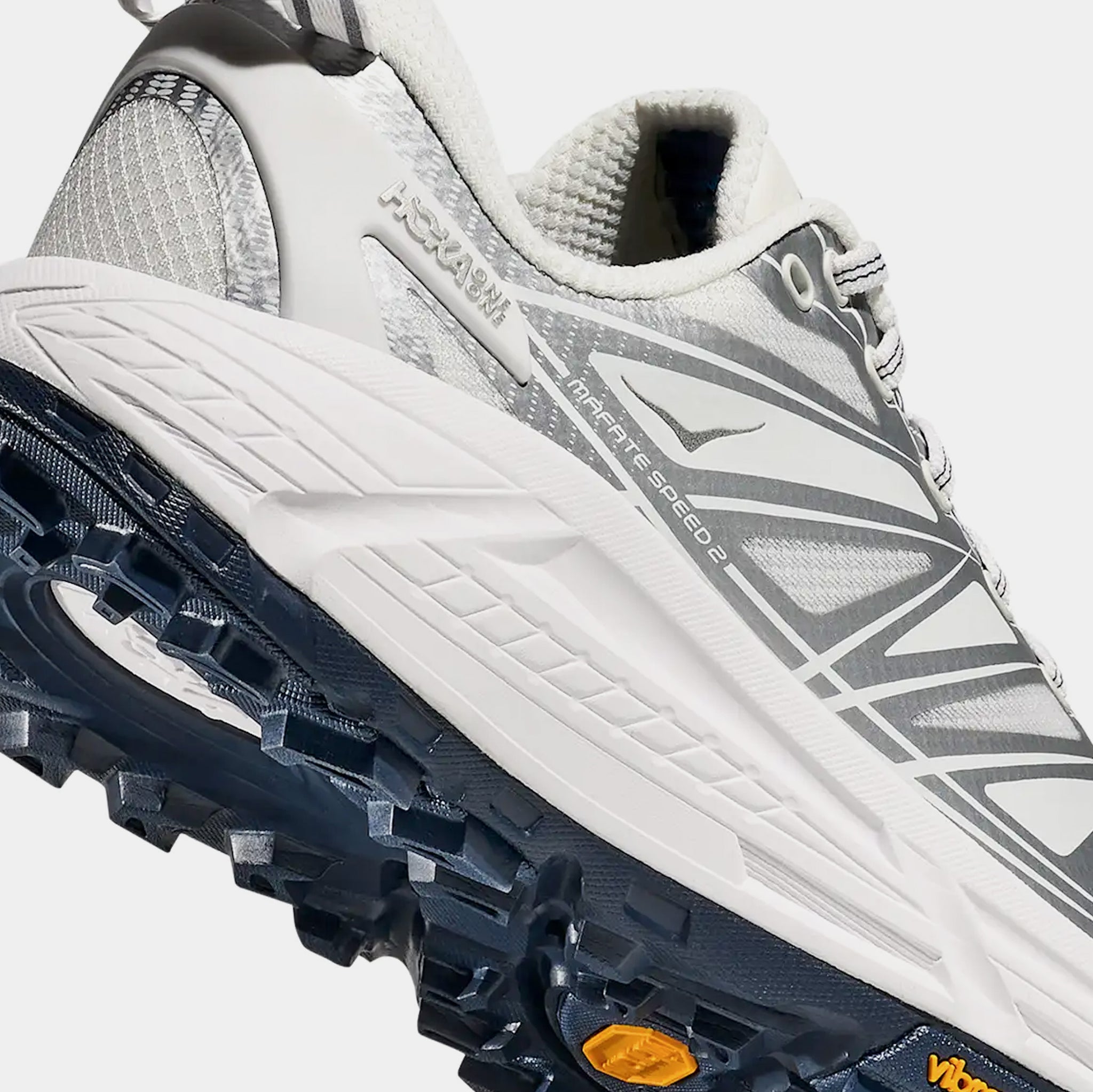Hoka Mafate Speed 2 - Color: White/Silver - Size: Unisex -  Men: 8, Women: 9 HOKA Mafate Speed 2 | White/silver | SVD USA main image 2