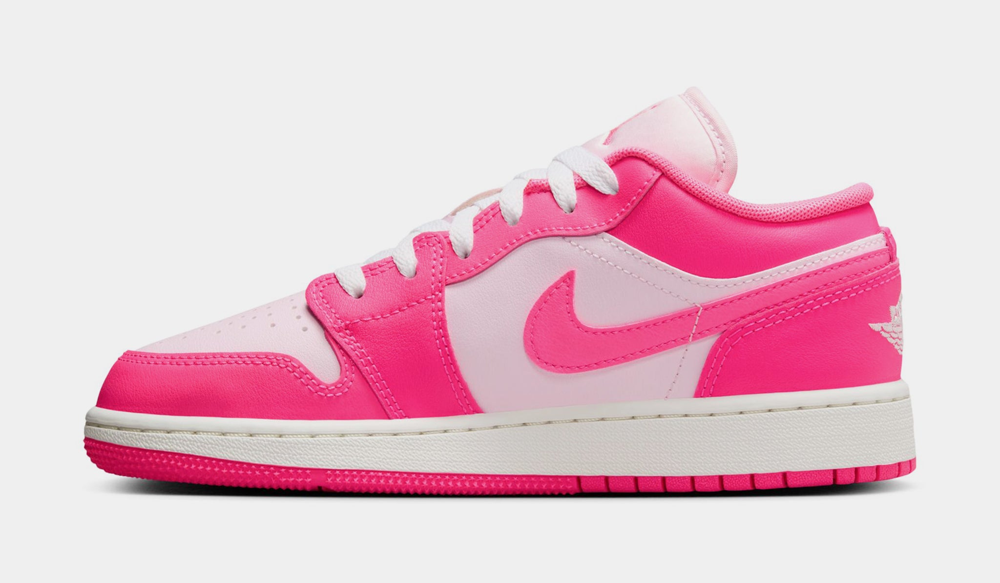 Jordan Air Jordan 1 Low Grade School Lifestyle Shoes Pink Foam Summit