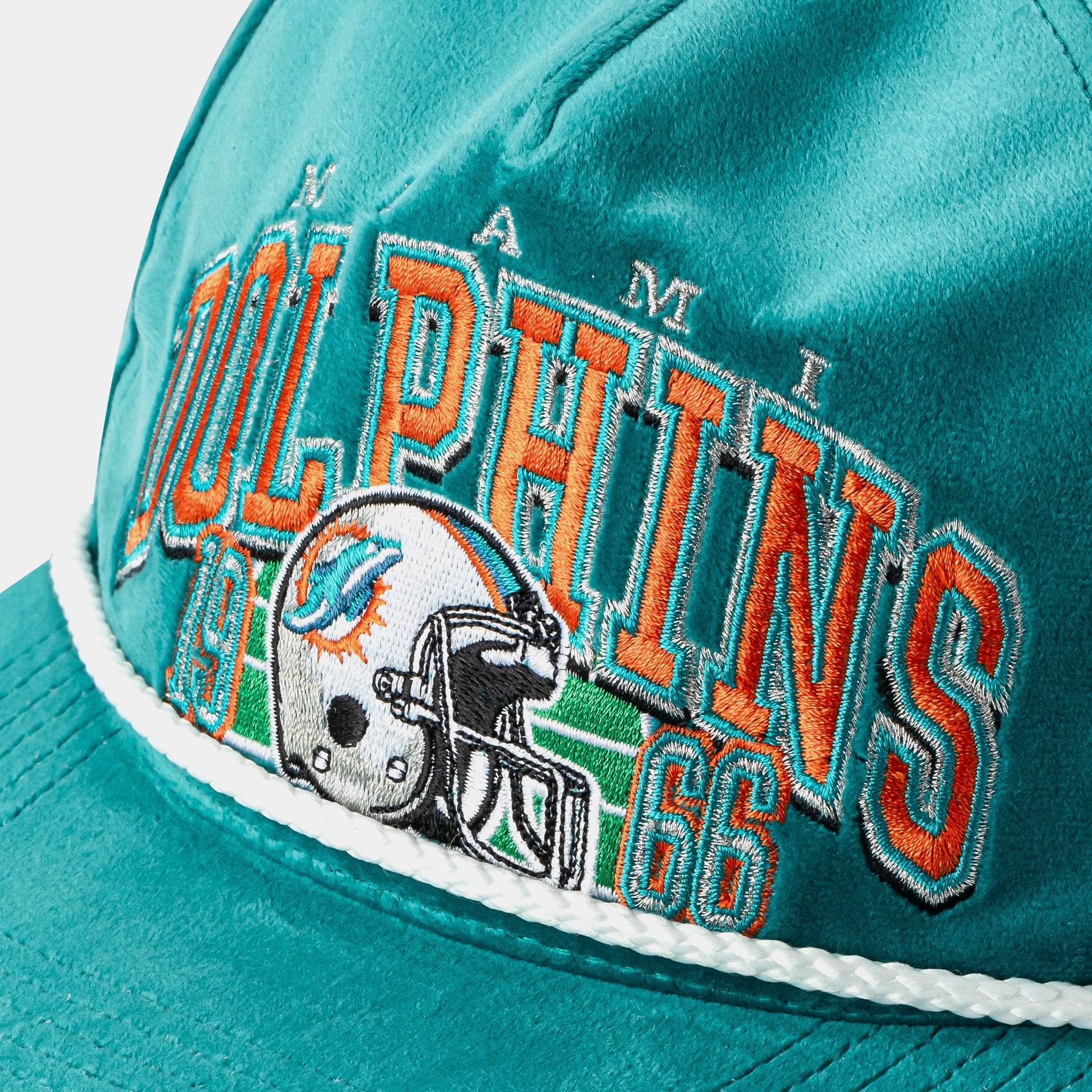 47 Miami Dolphins Go Big Hitch Snapback Mens Hat Teal Orange F