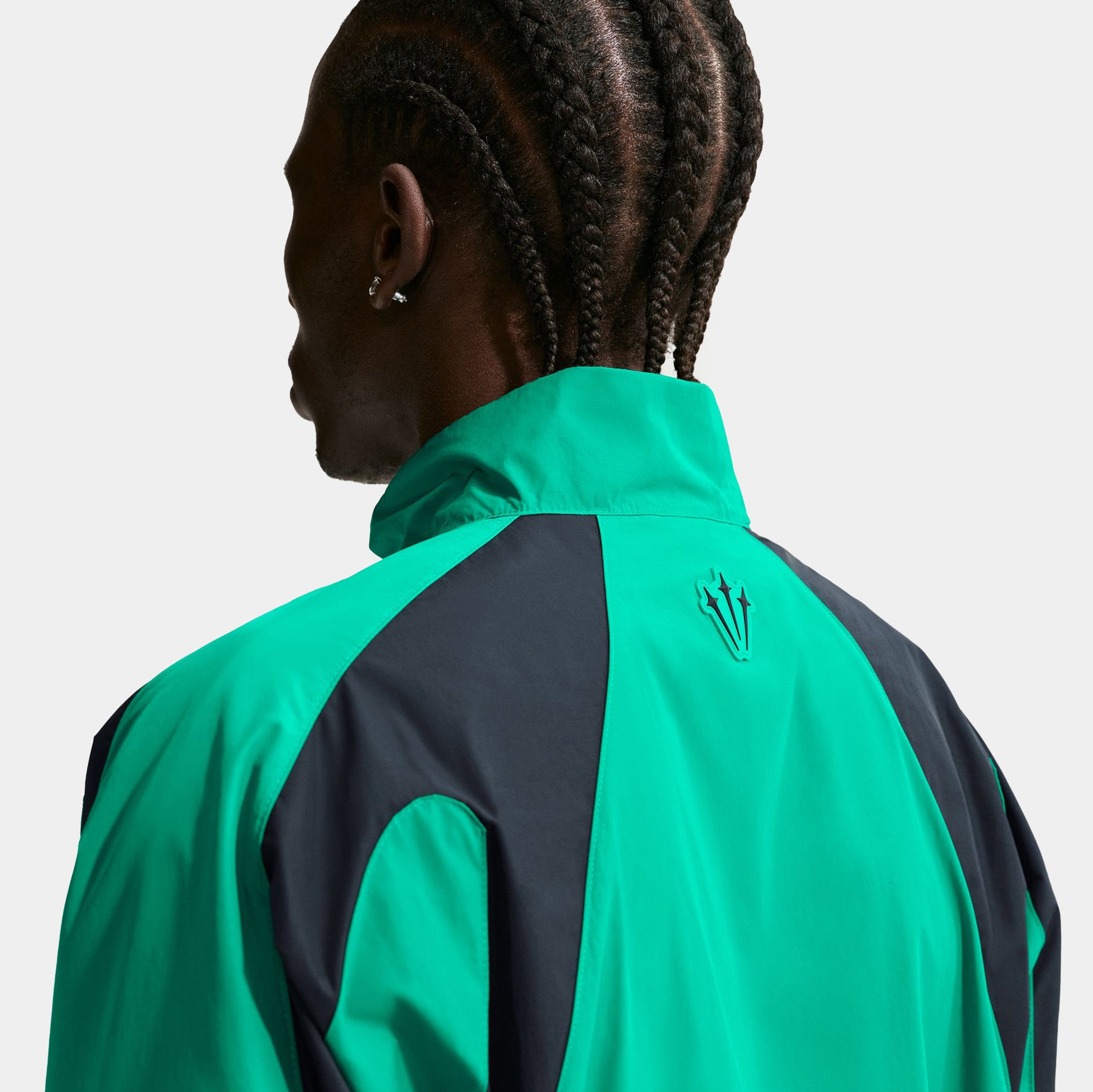 Nike NOCTA Nylon Tracksuit Mens Jacket Neptune Green Black FN7666 
