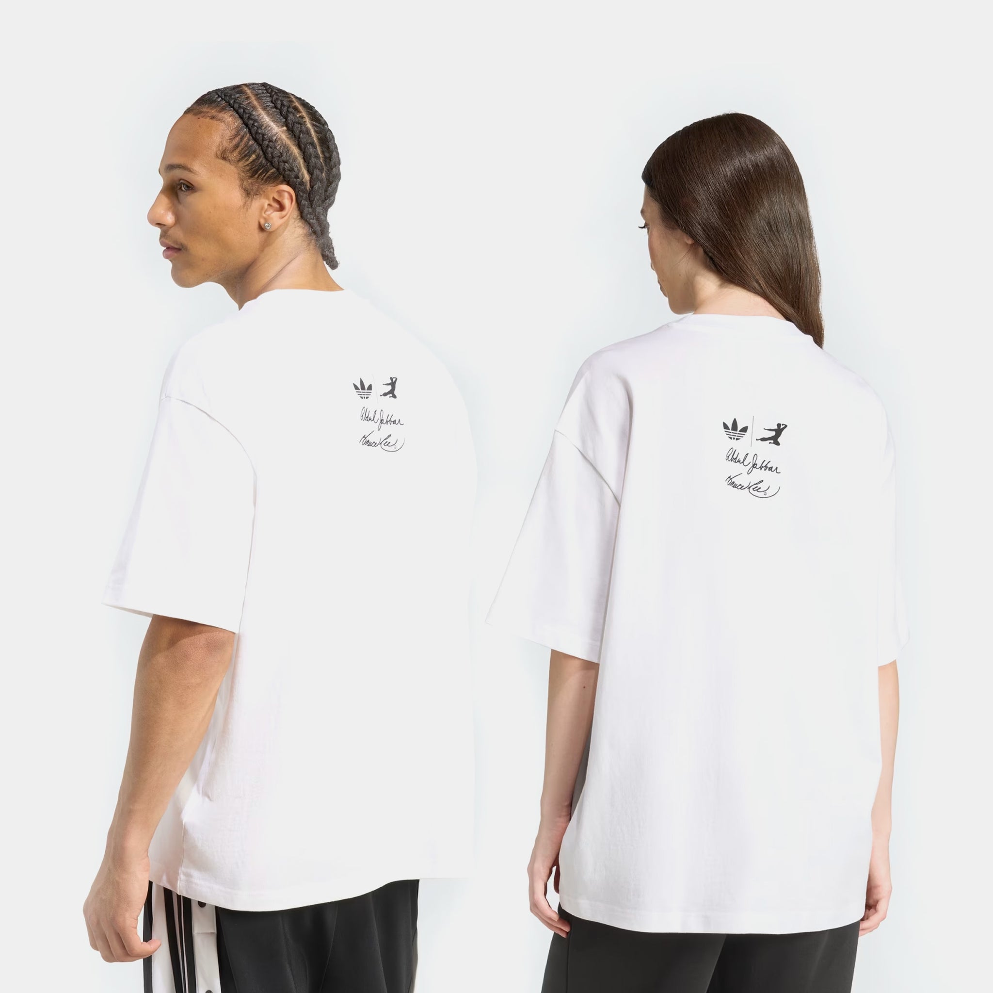 adidas Bruce Lee Icon Mens Short Sleeve Shirt White Yellow JZ7907 