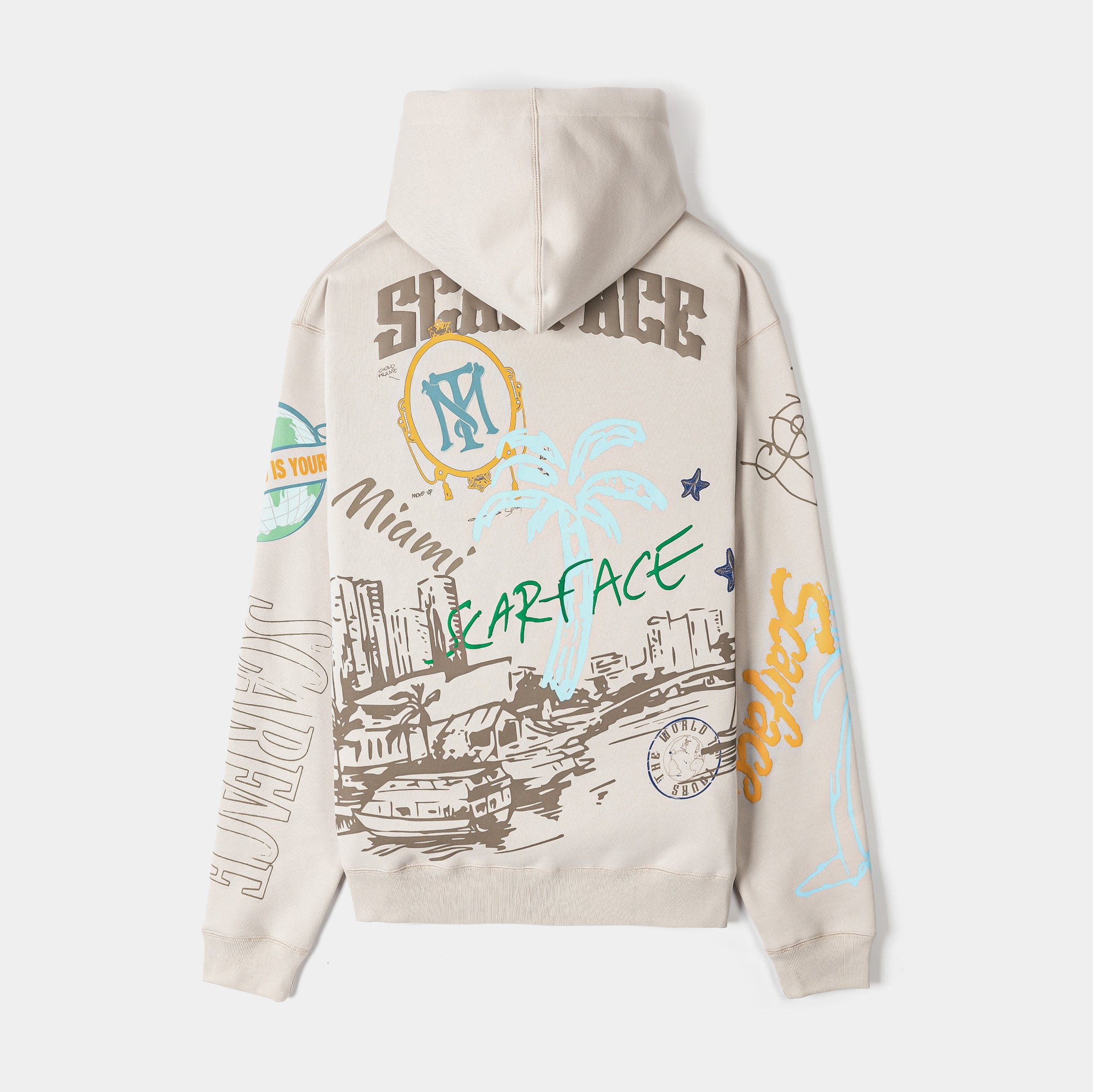 Shoe Palace SP x Scarface Post Card Fleece Pullover Mens Hoodie