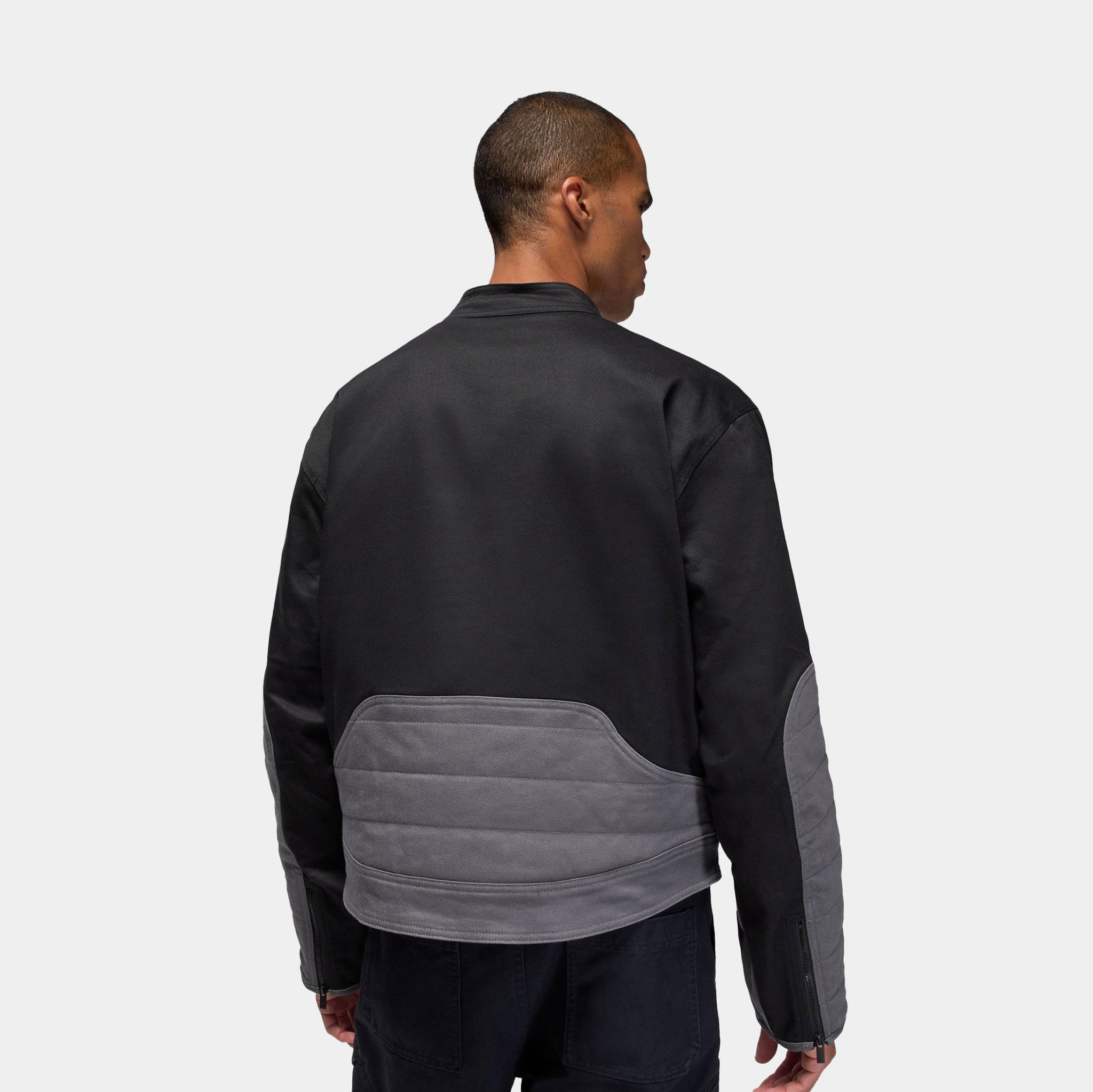 Jordan Brooklyn Motorsport Mens Jacket Black Iron Grey Iron Grey