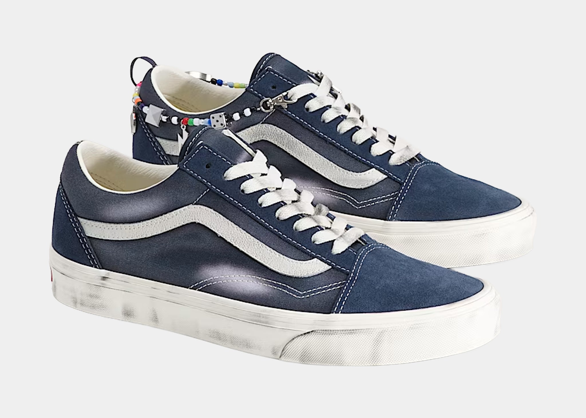 Vans Old Skool Charms Mens Lifestyle Shoes (Parisian Night Blue)