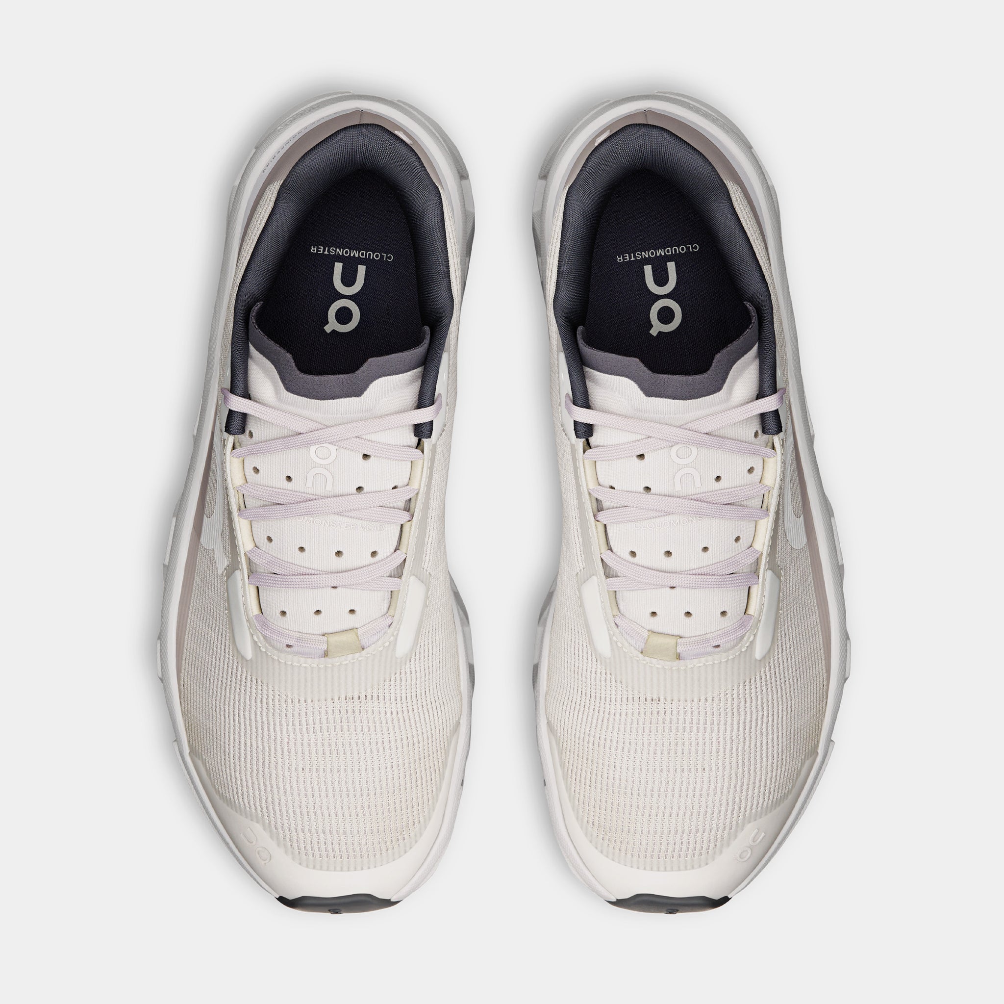 ユキ On Cloudmonster Void Womens Running Shoes Ivory Wolf