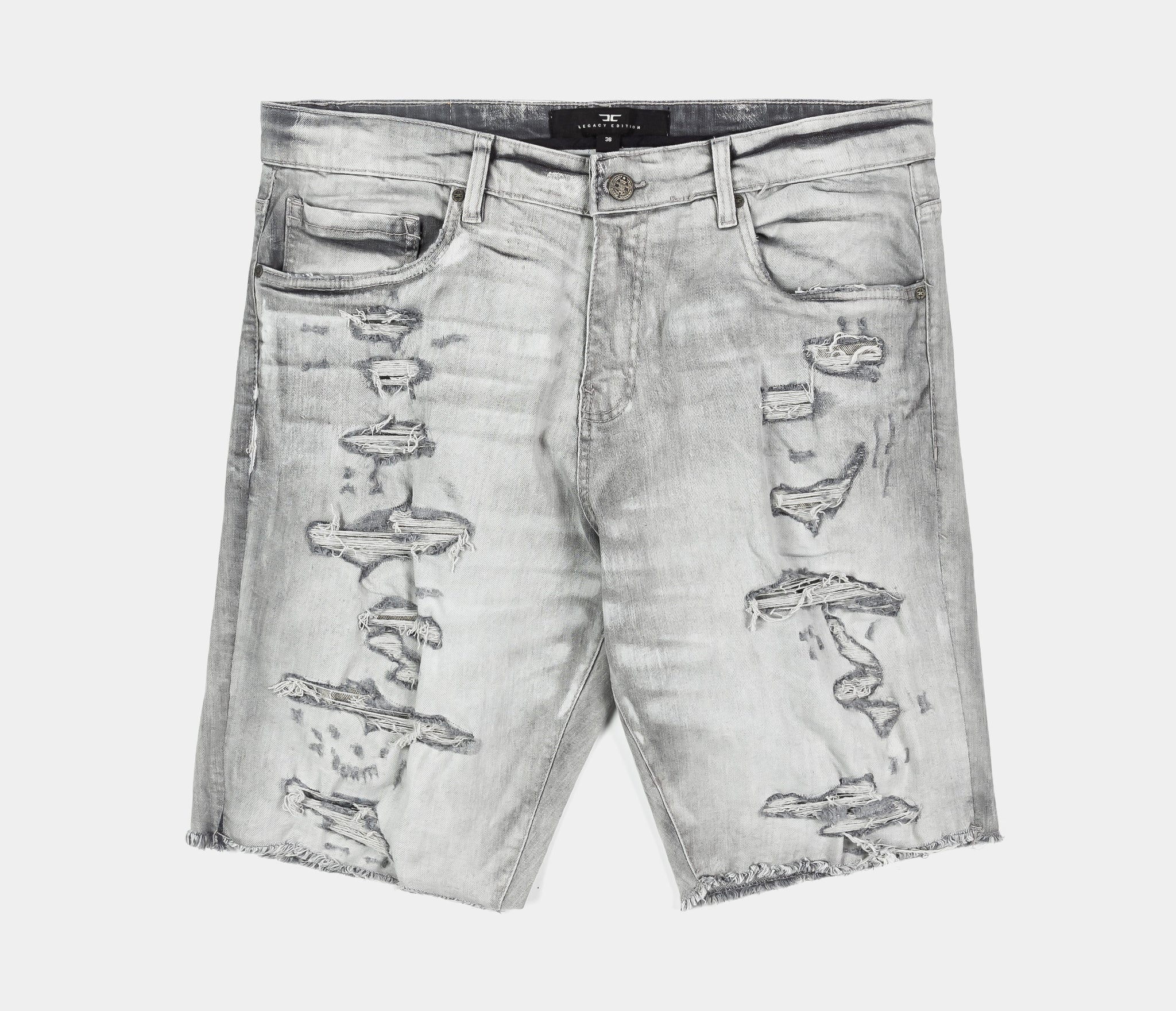 【Julius】faded distressed sarouel shorts Julius】faded distressed sarouel shorts Purple Brand Men's Faros