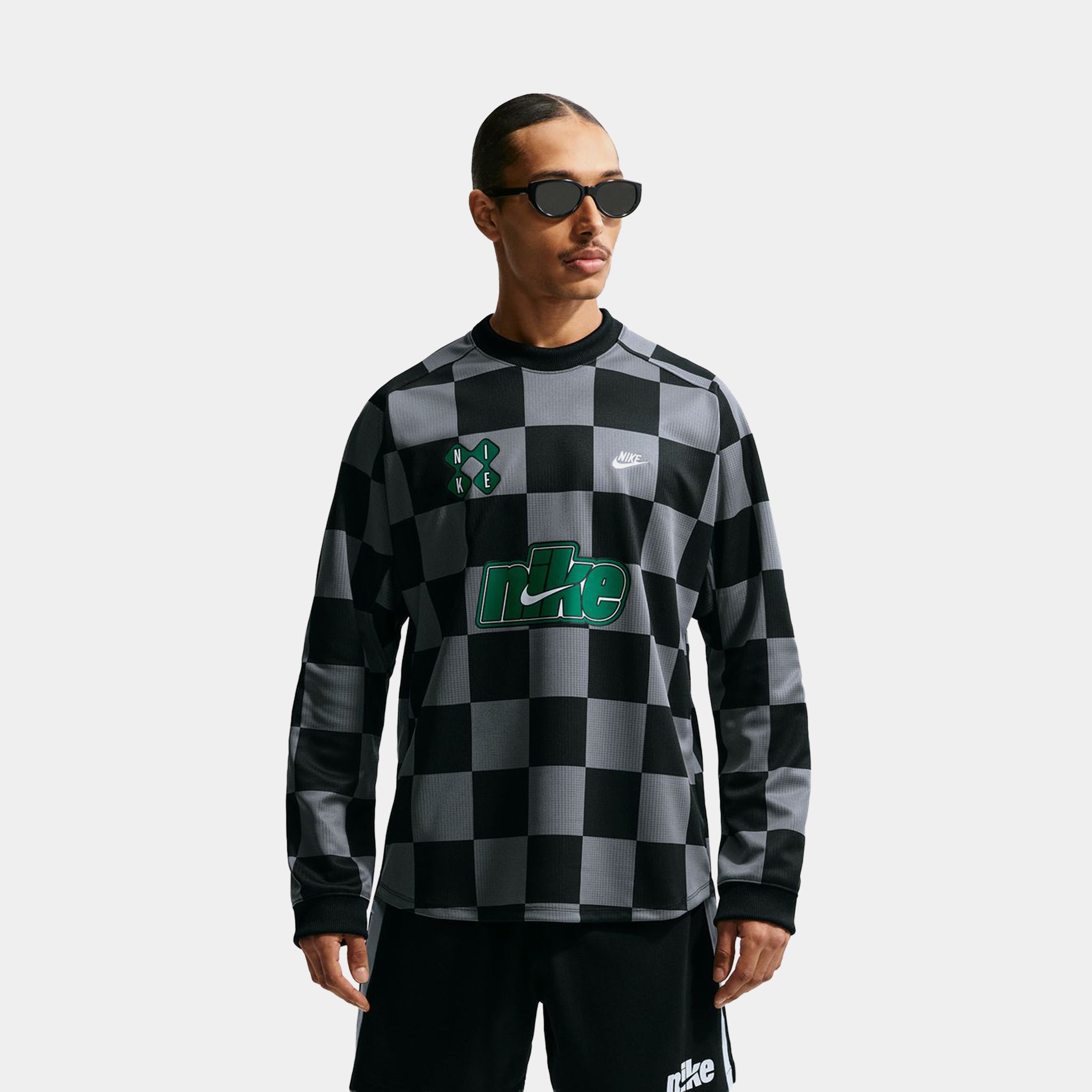 Nike Sportswear Club Goalie Mens Jersey Smoke Grey Black Malachite
