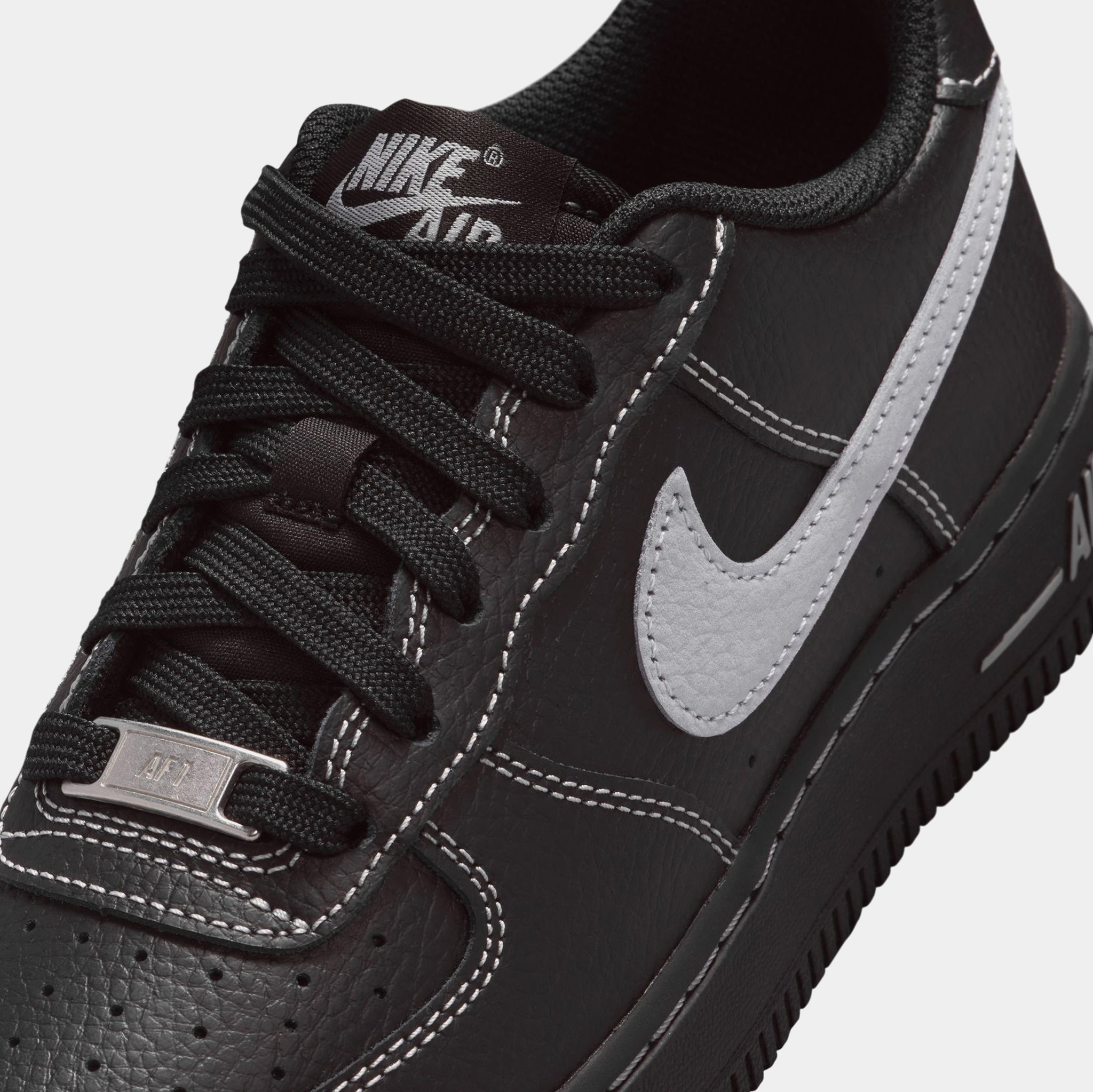 靴 Nike GS Air Force 1 Low LV8 Black 25 Nike Air Force 1 Low LV8 Black White (GS) - FV7725-001 - US