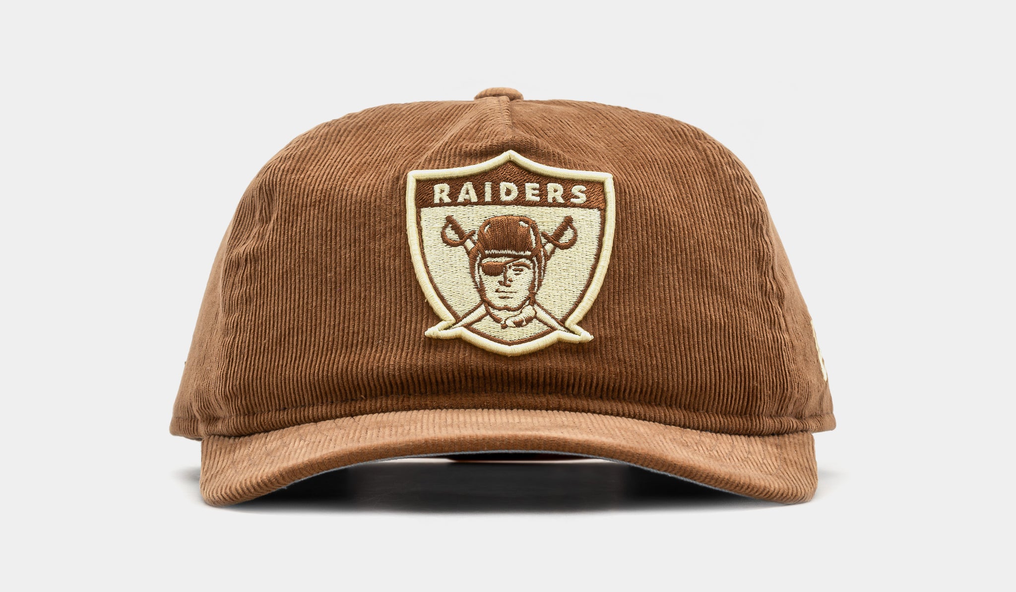 New Era Las Vegas Raiders Golfer Snapback Mens Hat Brown White