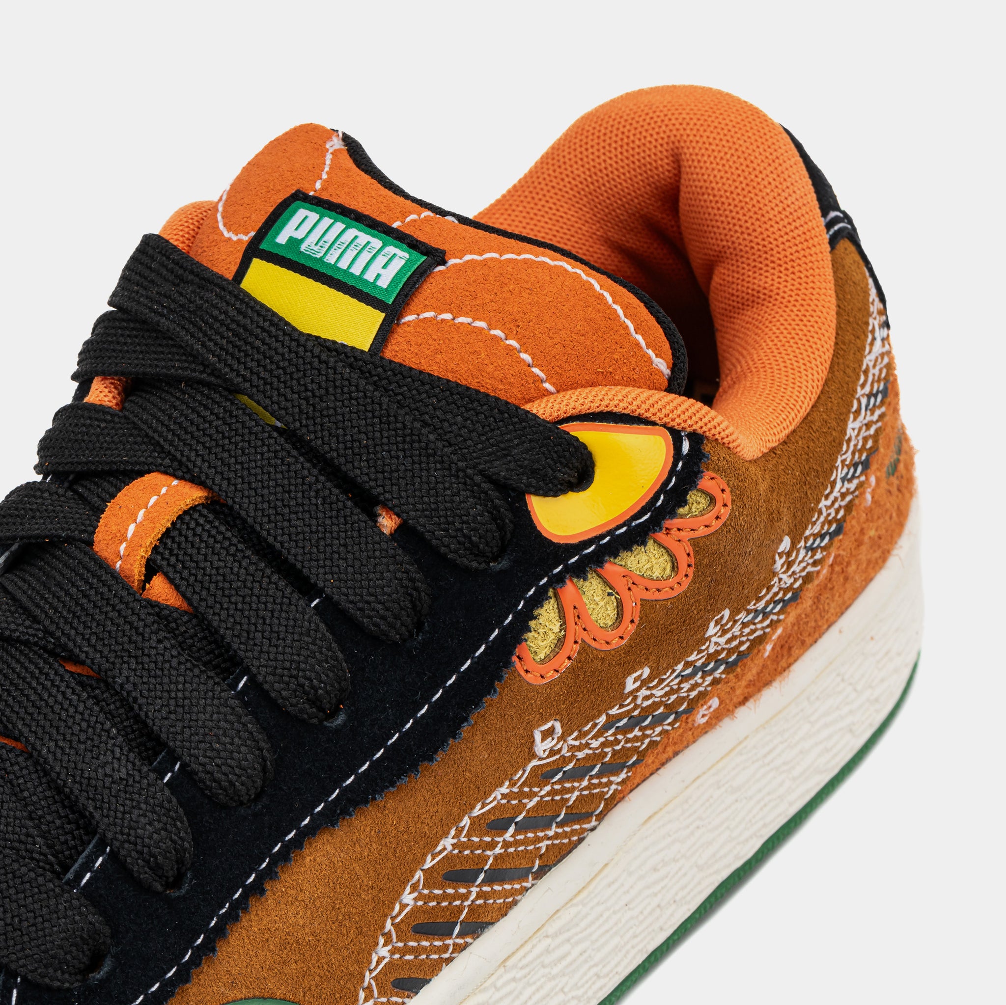 puma casual dress shoes PUMA Suede XL Dia De Los Muertos Mens Lifestyle Shoes Caramel Latte Black  398409 02 – Shoe Palace