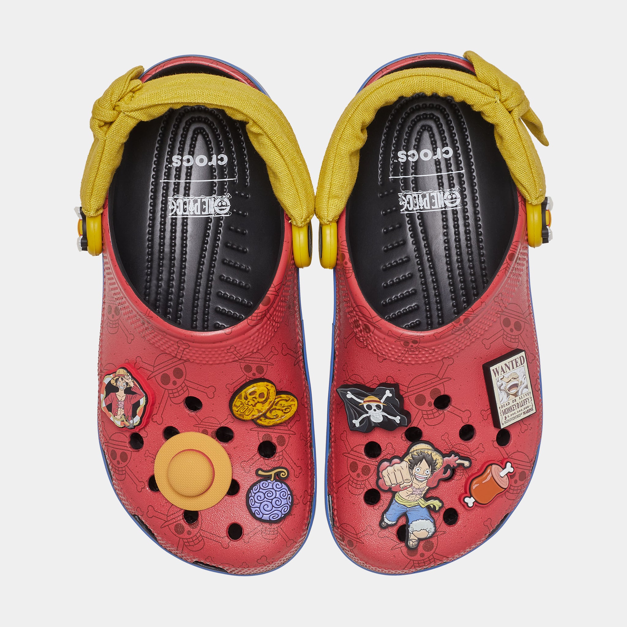 Crocs Classic Clog One Piece Monkey D Luffy Mens Sandals Red Blue