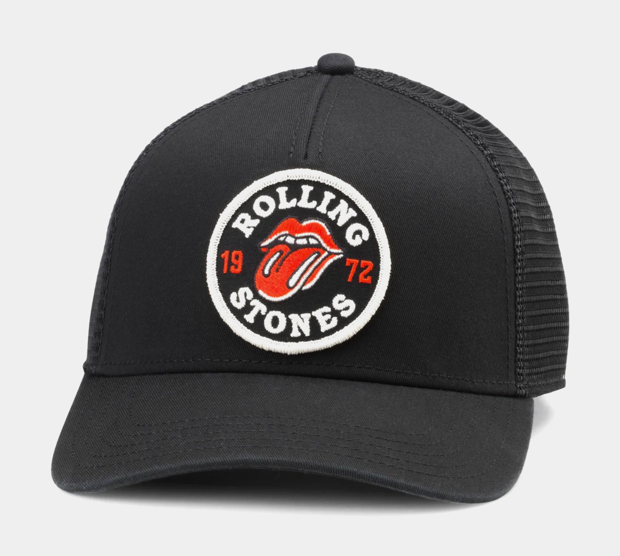 American Needle Rolling Stones Snapback Mens Hat Black White