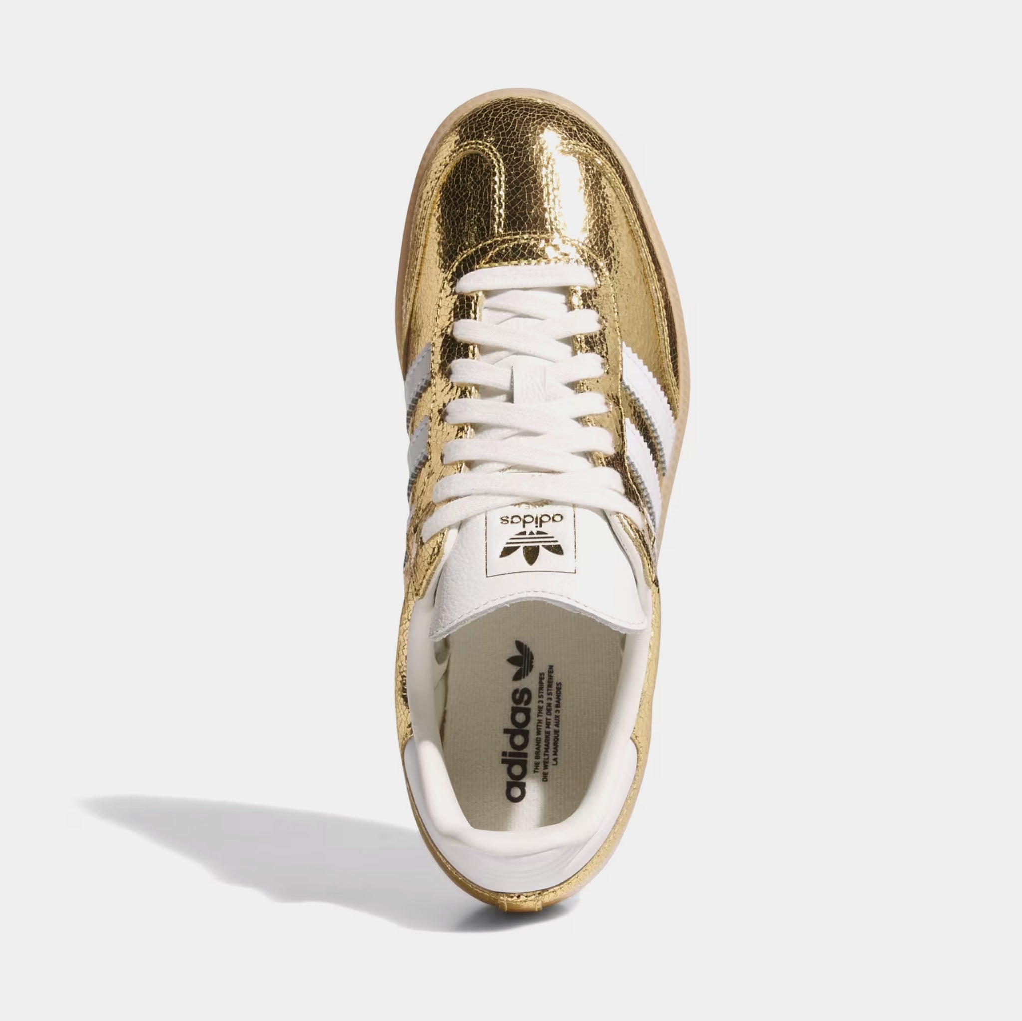 adidas Samba OG Gold Metallic Womens Lifestyle Shoes Gold Metallic