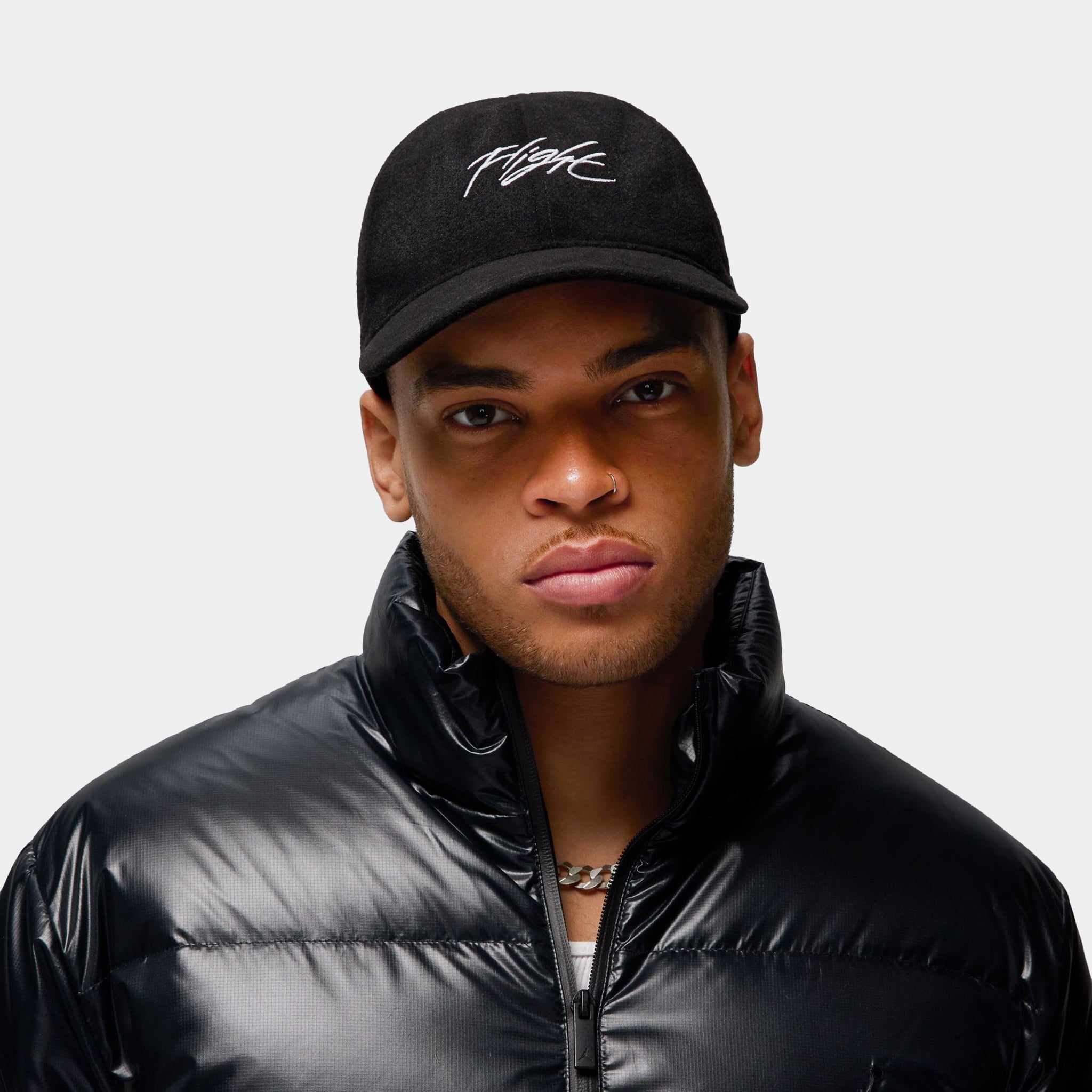 Jordan Flight Fly Unstructured Cap Mens Hat Black White HF6241-010